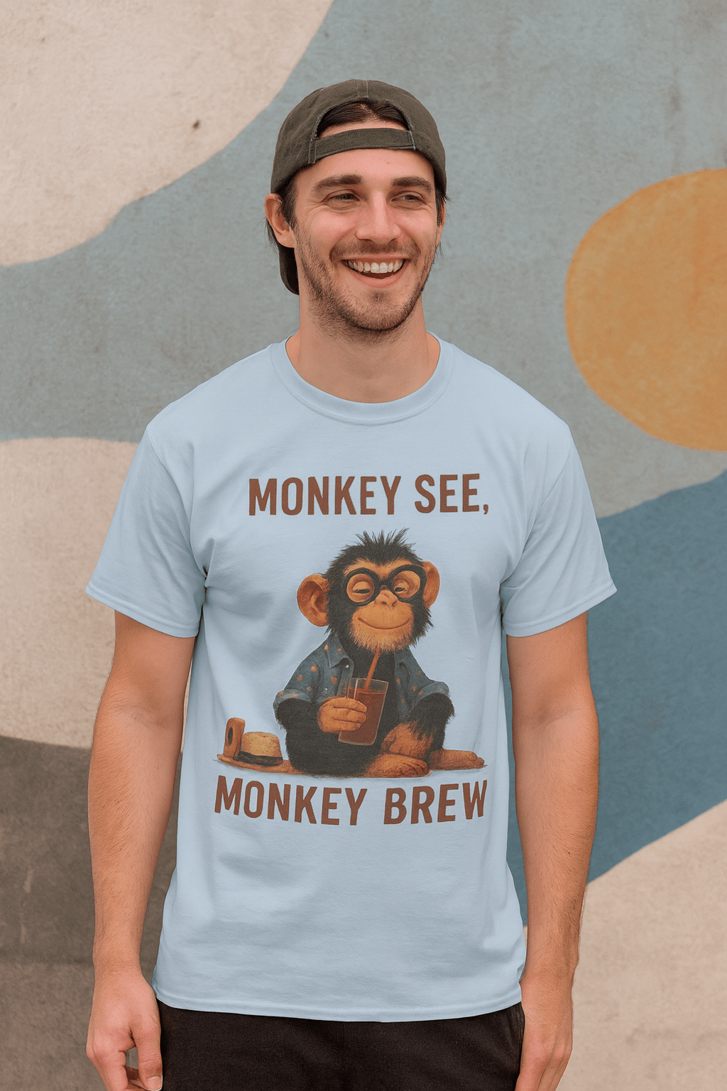 Monkey See, Monkey Brew Unisex T-shirt - Cowgirltops.com