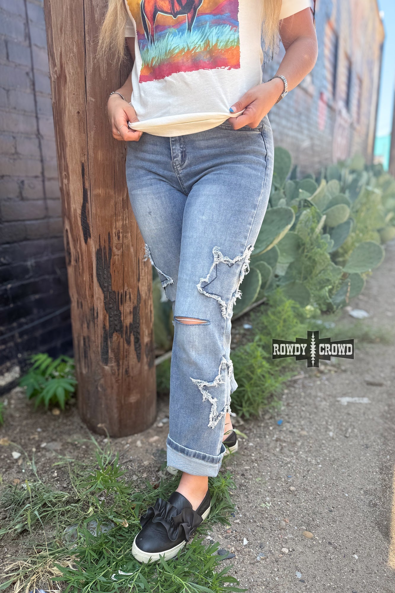 Oh My Stars Denim Jeans - Cowgirltops.com