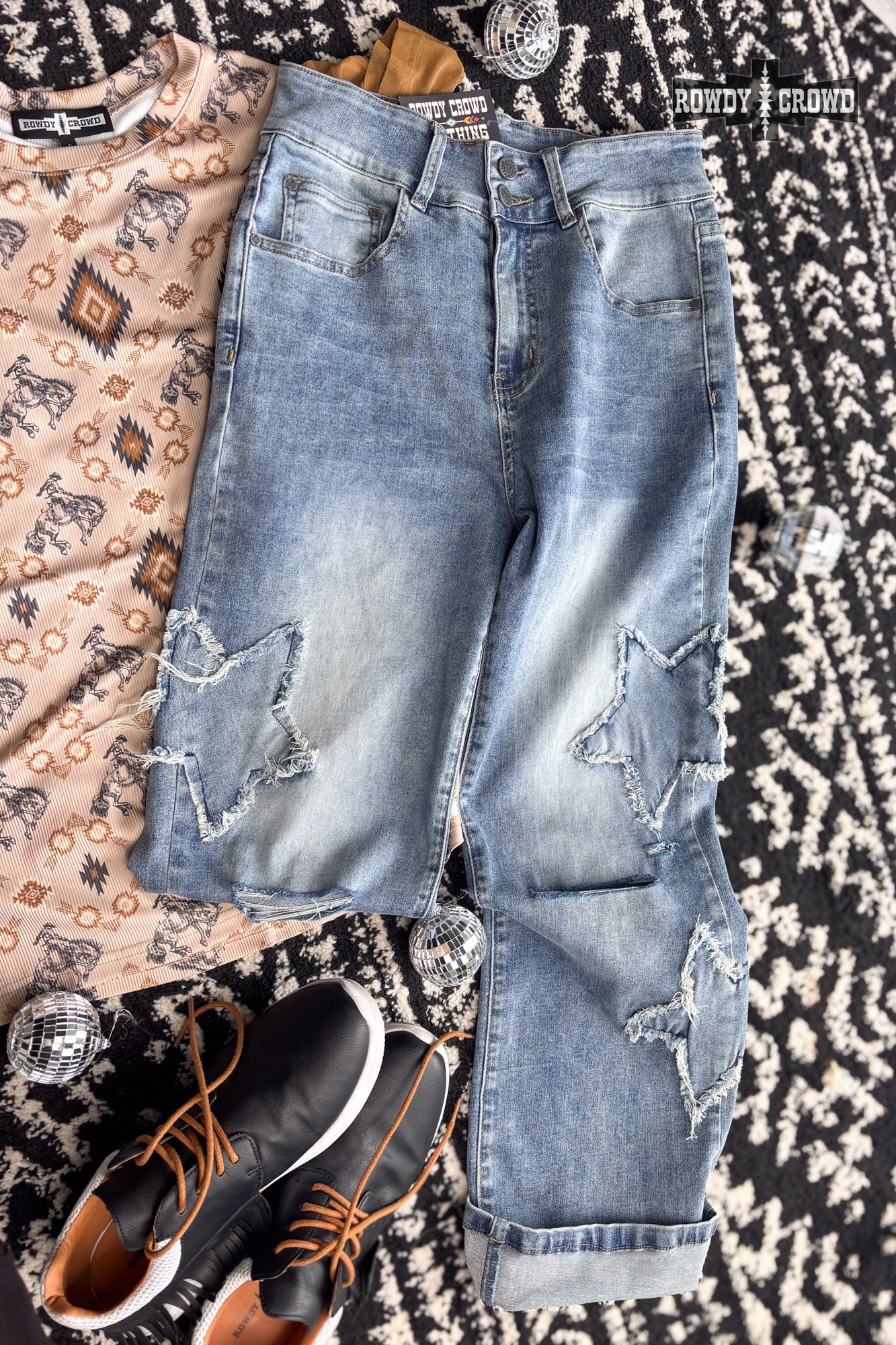 Oh My Stars Denim Jeans - Cowgirltops.com