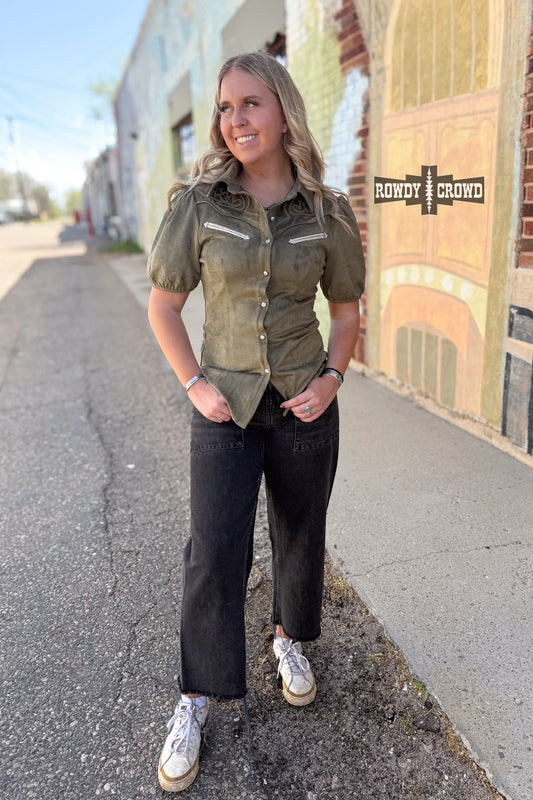 OLIVE - Calaboose Top - Cowgirltops.com
