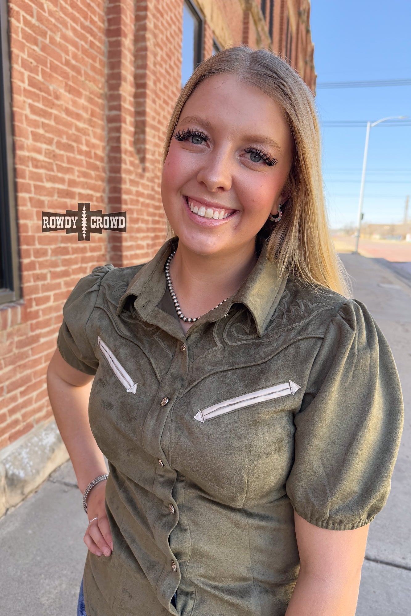 OLIVE - Calaboose Top - Cowgirltops.com