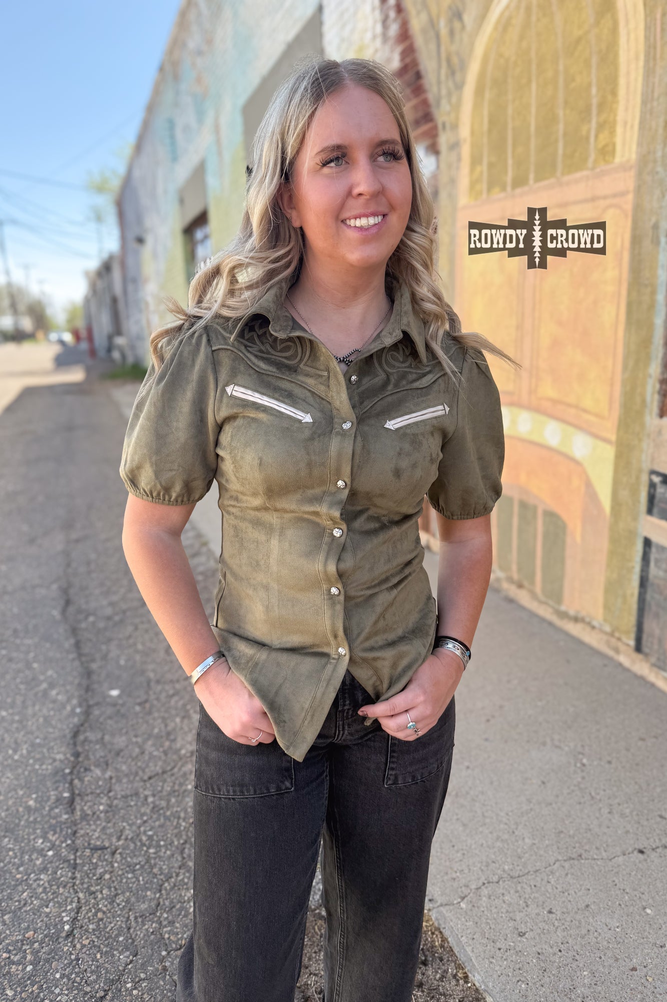 OLIVE - Calaboose Top - Cowgirltops.com