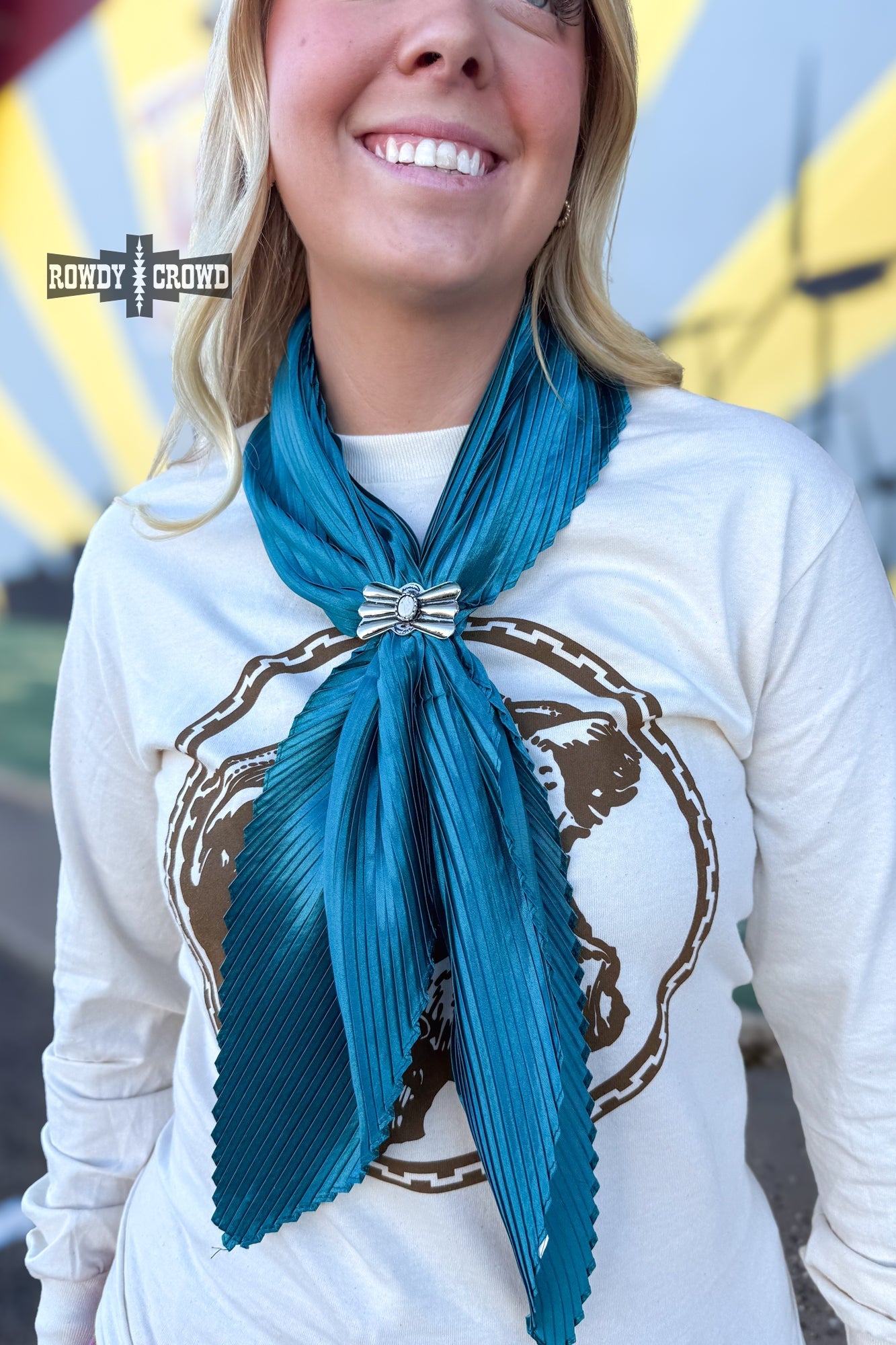 Pasadena Pleated Wild Rags - Cowgirltops.com