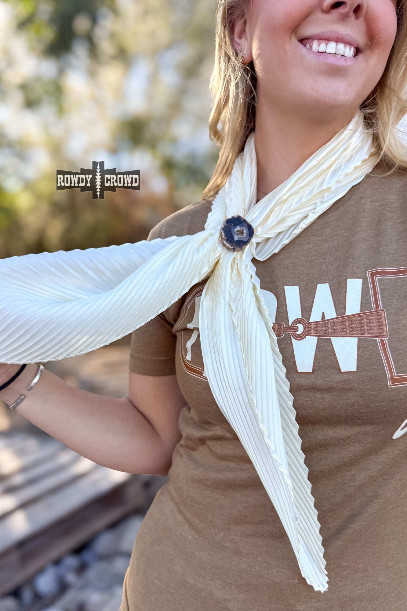 Pasadena Pleated Wild Rags - Cowgirltops.com