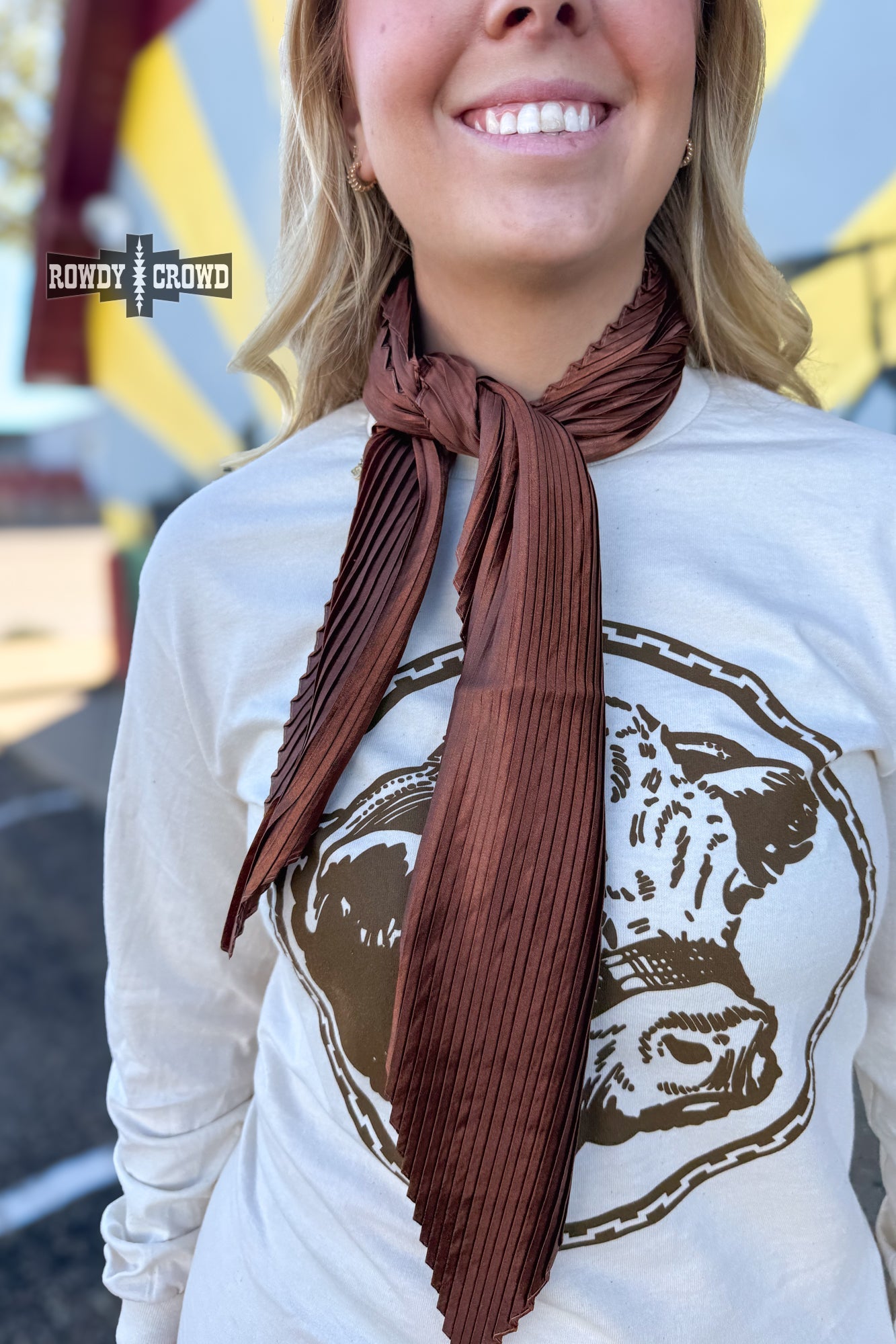 Pasadena Pleated Wild Rags - Cowgirltops.com
