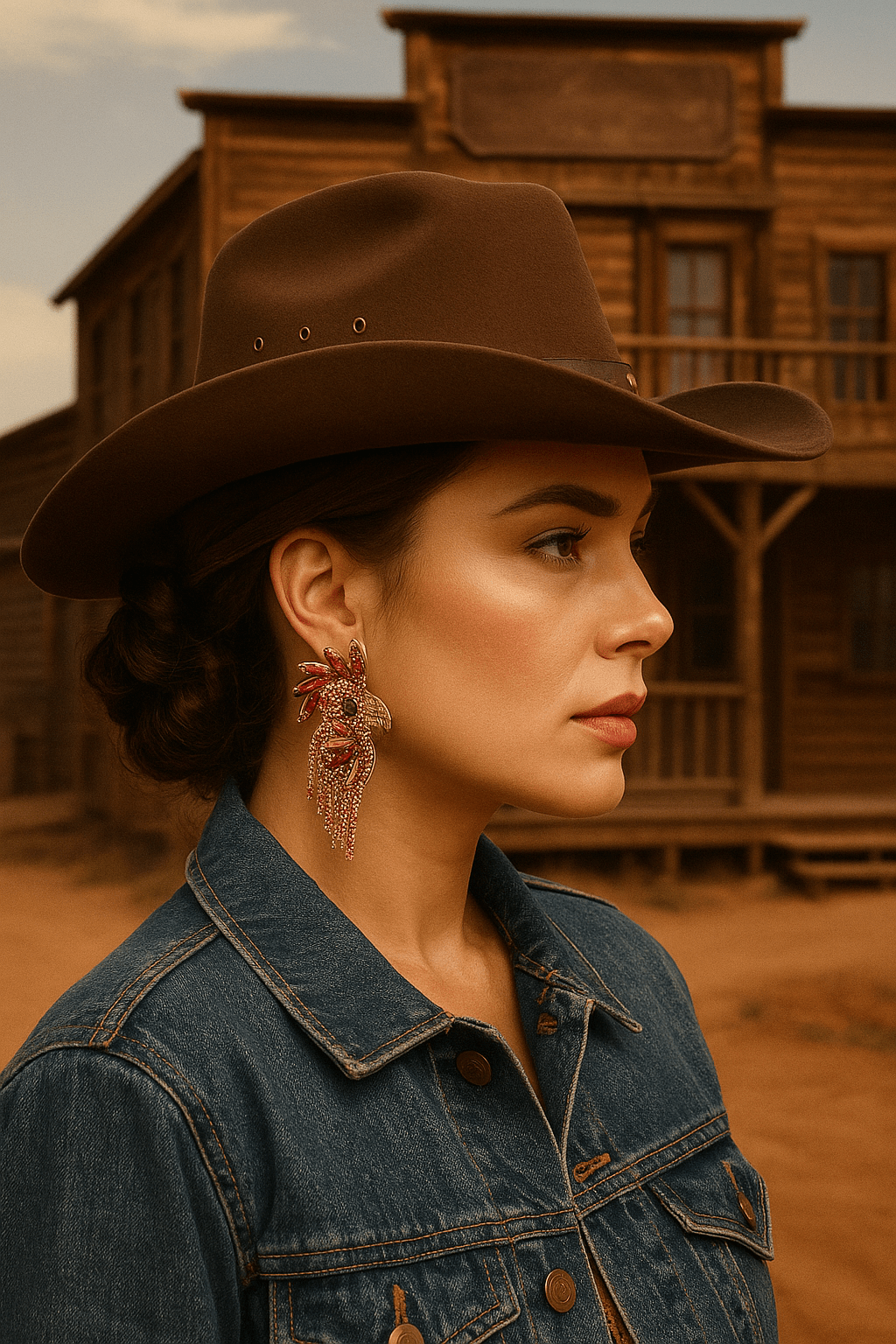 Pink Rhinestone and Bead Macaw Earrings - Cowgirltops.com