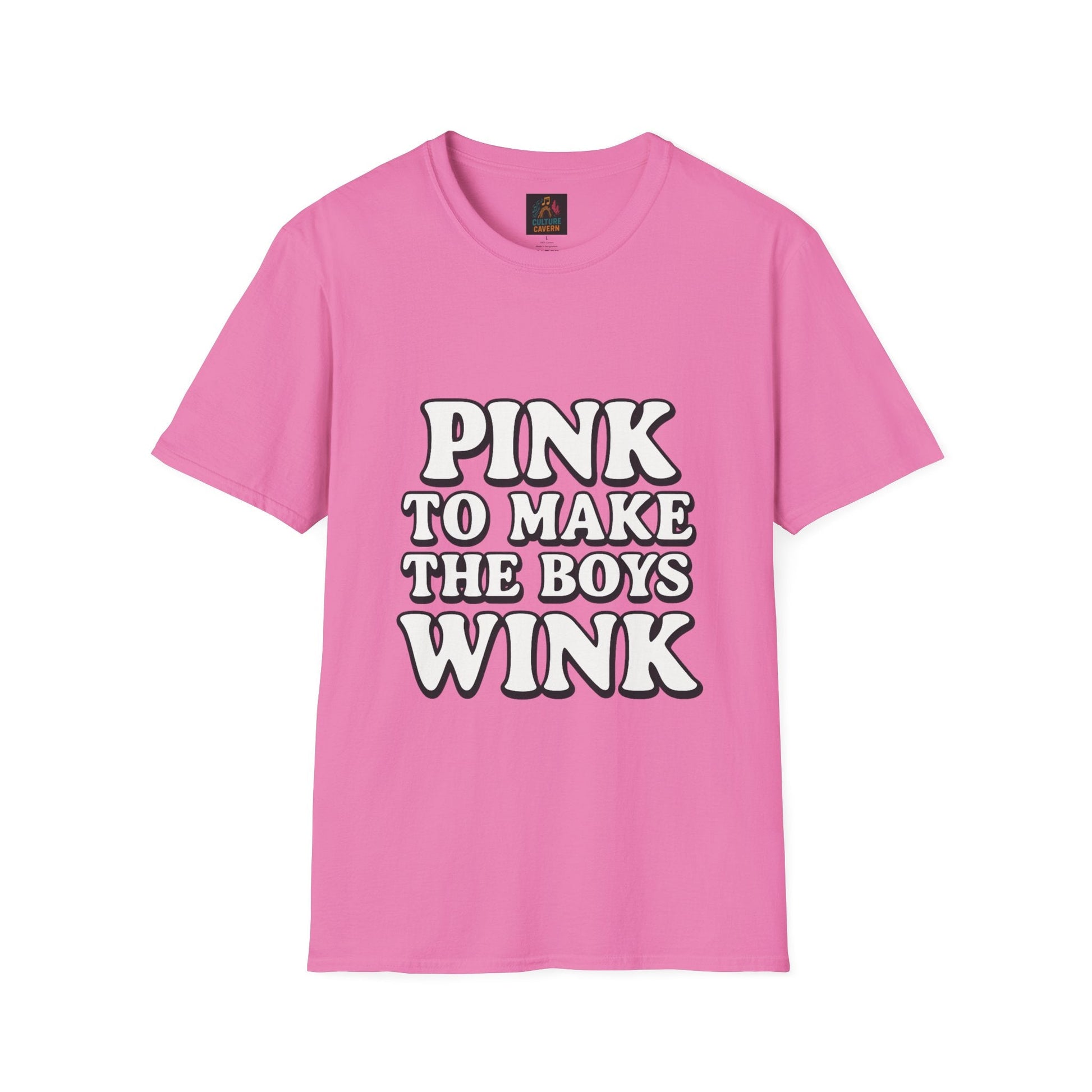 Pink to make the boys wink T-shirt - Cowgirltops.com