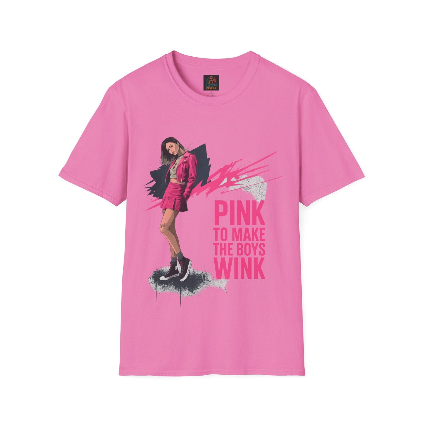 Pink to Make the Boys Wink Womens Tee - Cowgirltops.com