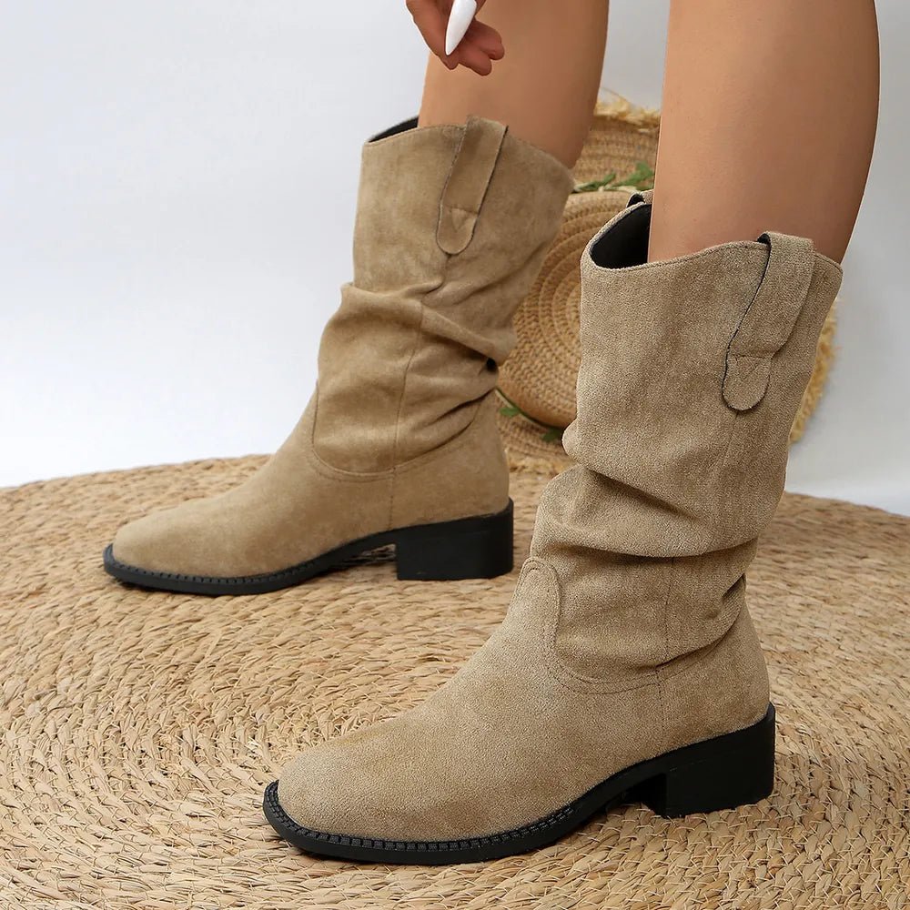 Pleated Pull - On Western Cowboy Boots - Cowgirltops.com