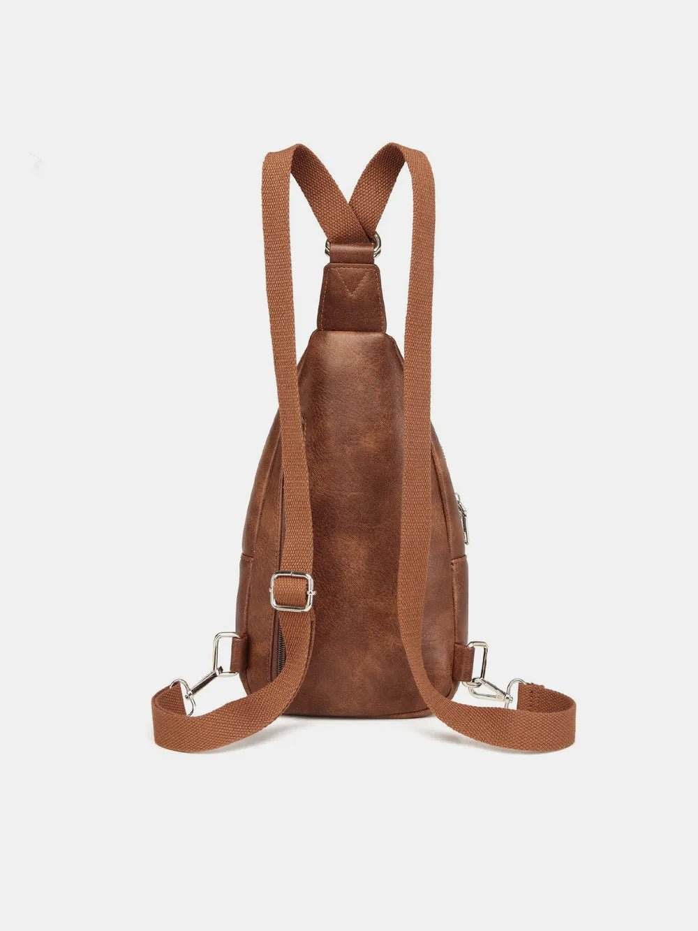 PU Leather Crossbody Bag with Two Detachable Strap - Cowgirltops.com