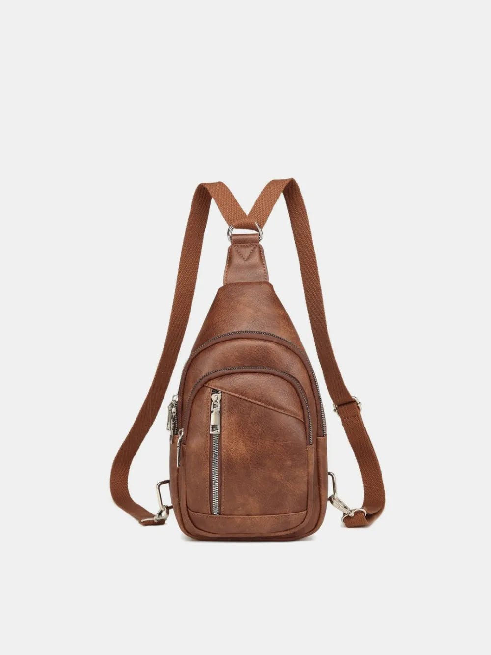 PU Leather Crossbody Bag with Two Detachable Strap - Cowgirltops.com