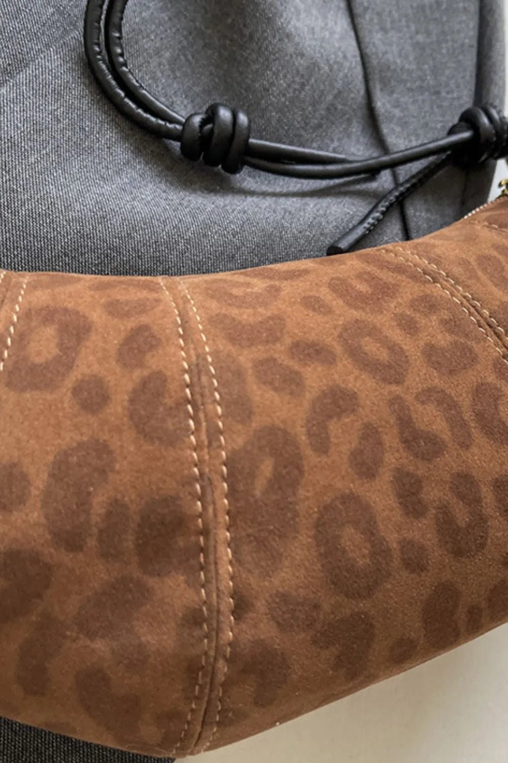 PU Leather Strap Suede Shoulder Bag - Cowgirltops.com