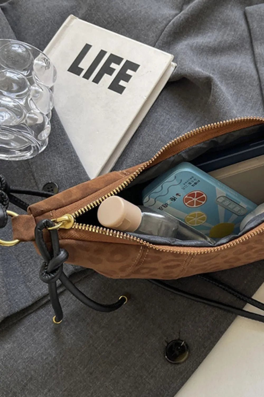 PU Leather Strap Suede Shoulder Bag - Cowgirltops.com