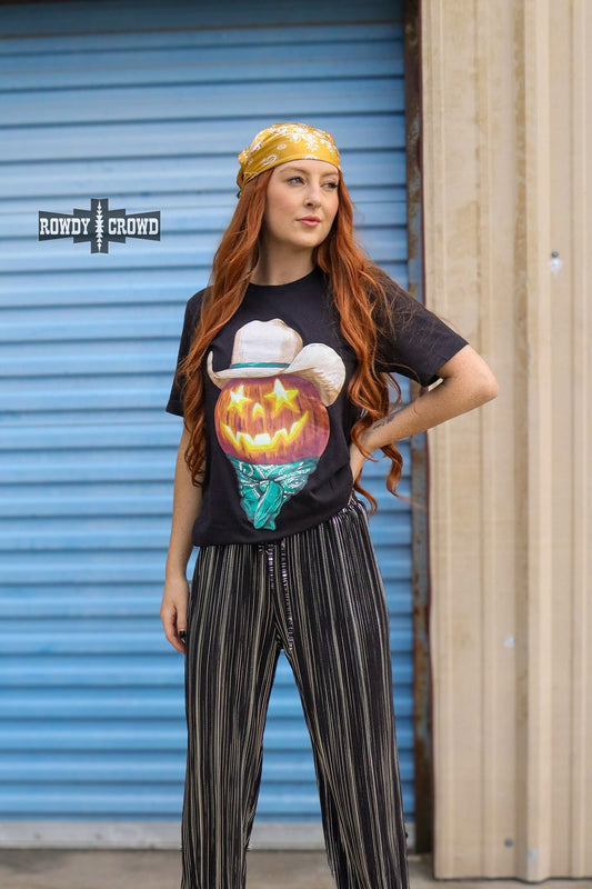 Punchy Pumpkin Tee - Cowgirltops.com