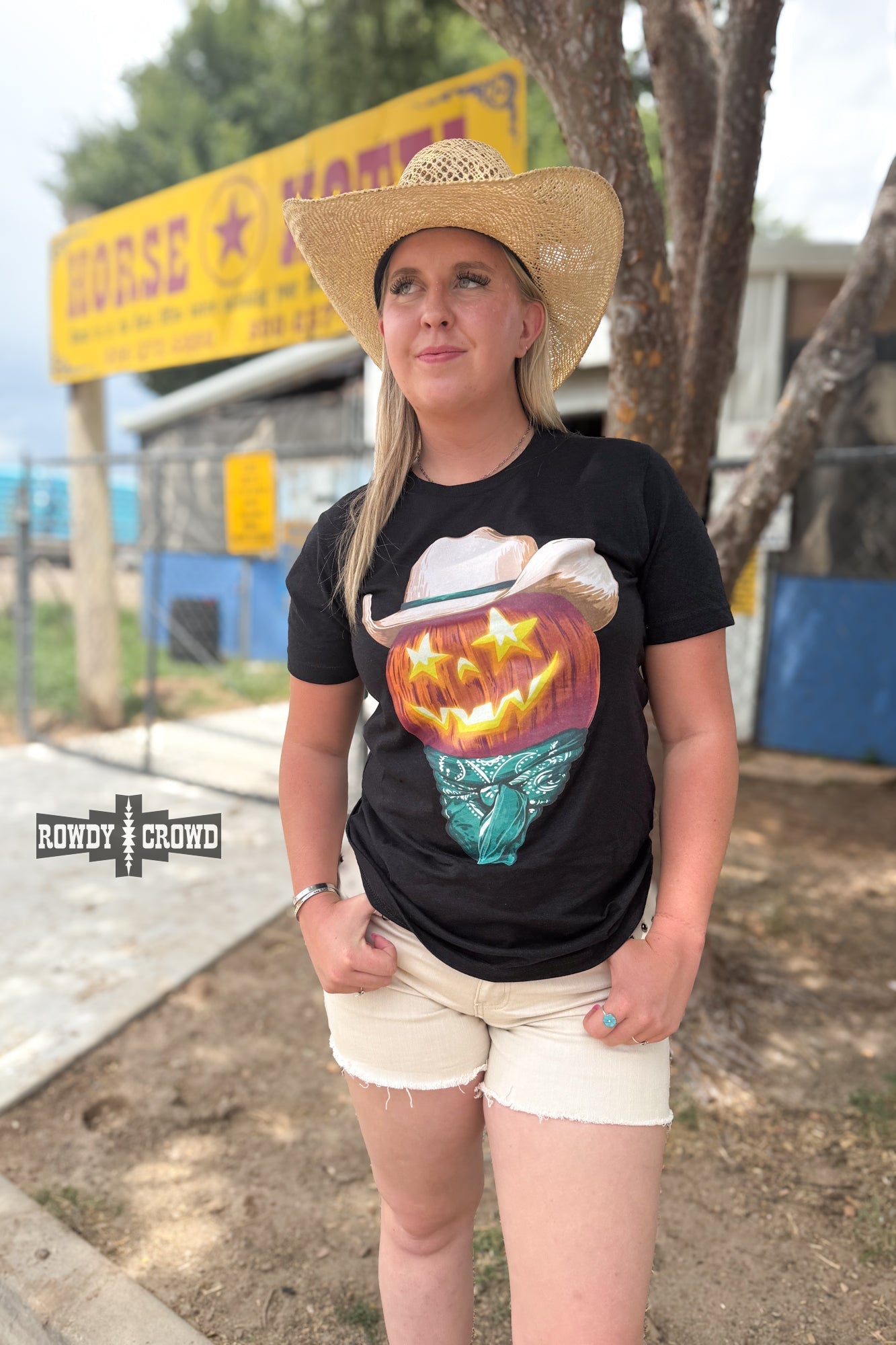 Punchy Pumpkin Tee - Cowgirltops.com