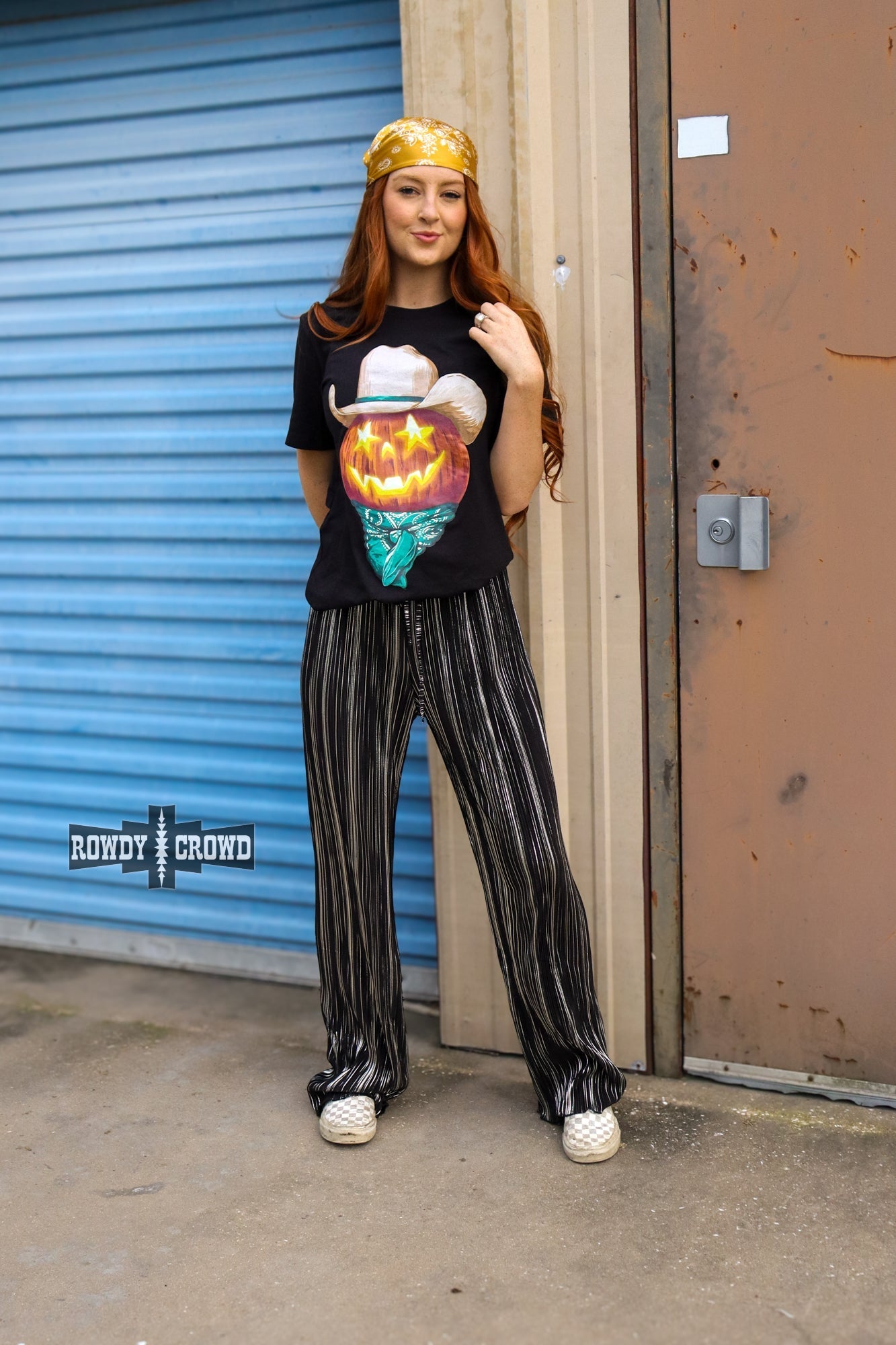 Punchy Pumpkin Tee - Cowgirltops.com