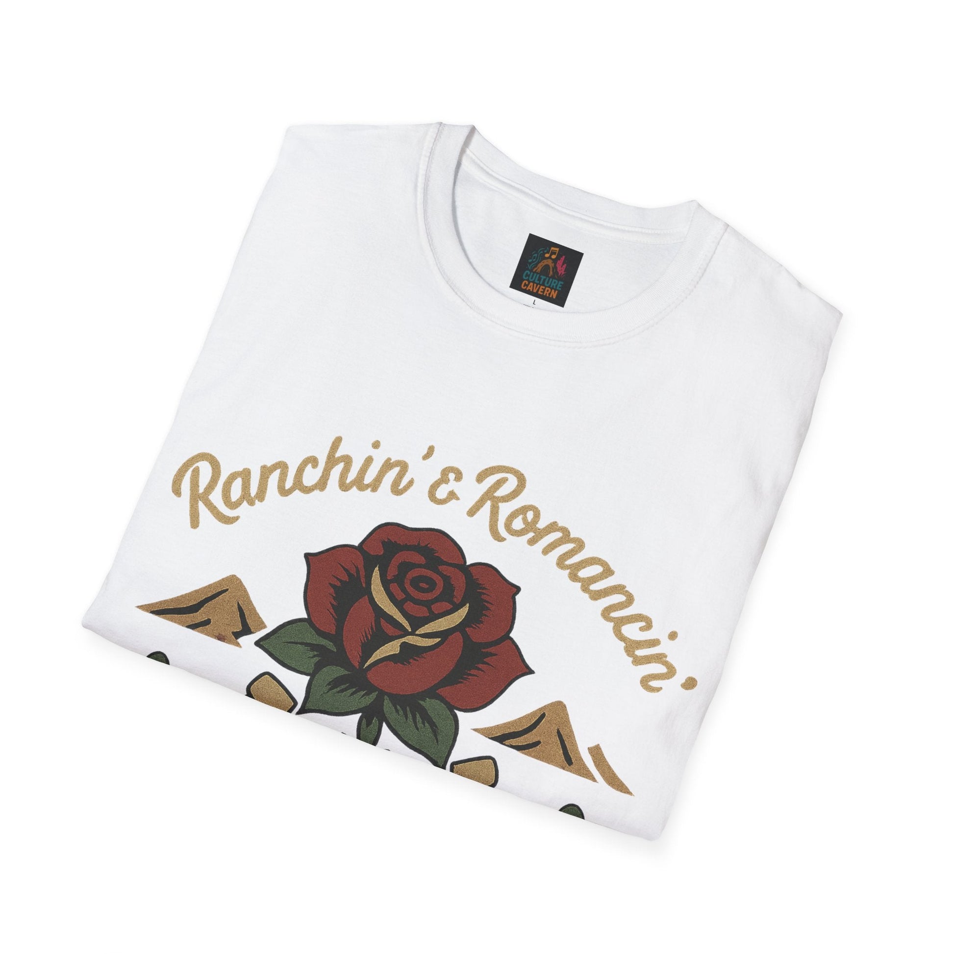 Ranchin' & Romancin' Womens T-Shirt - Cowgirltops.com