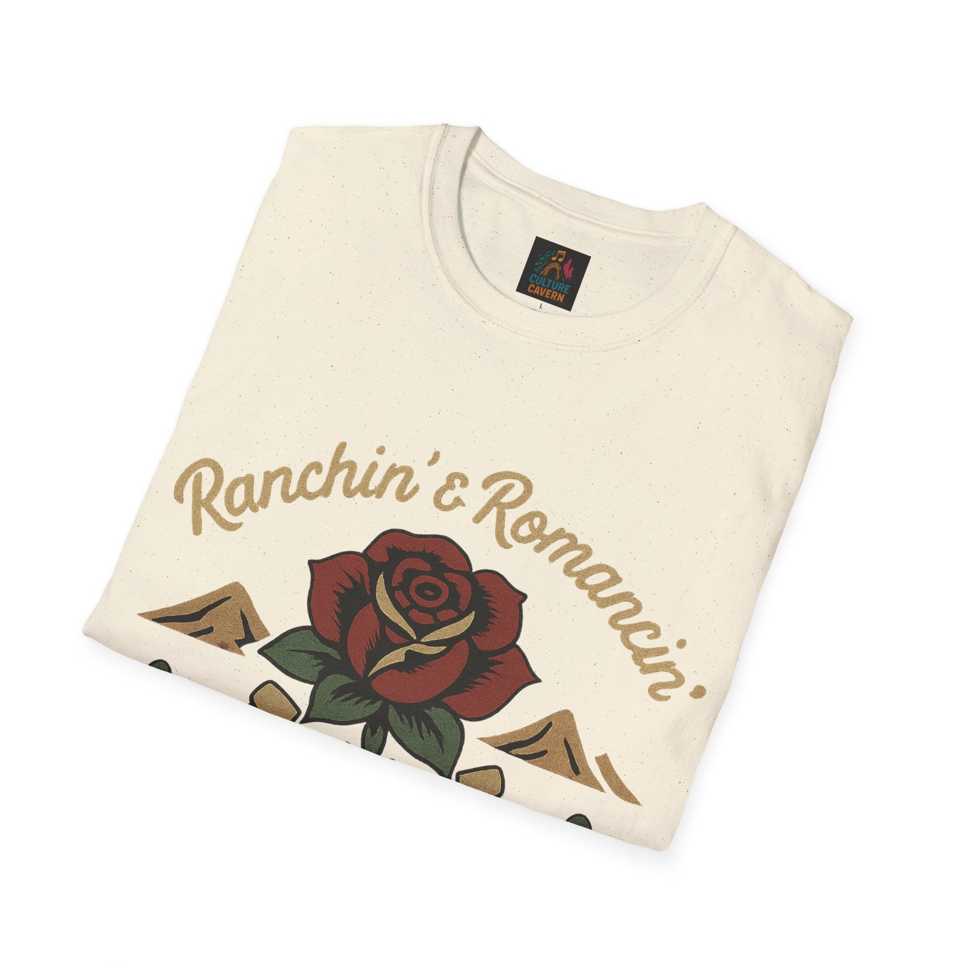 Ranchin' & Romancin' Womens T-Shirt - Cowgirltops.com