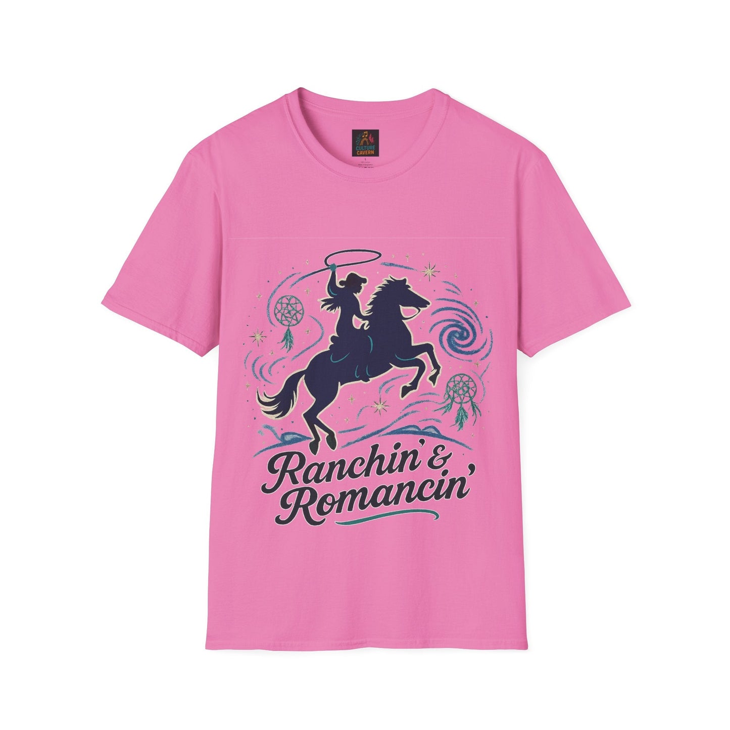 Ranchin' & Romancin' Womens T-Shirt - Cowgirltops.com