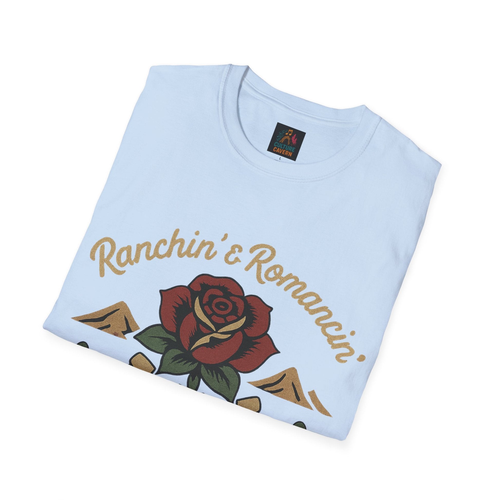 Ranchin' & Romancin' Womens T-Shirt - Cowgirltops.com