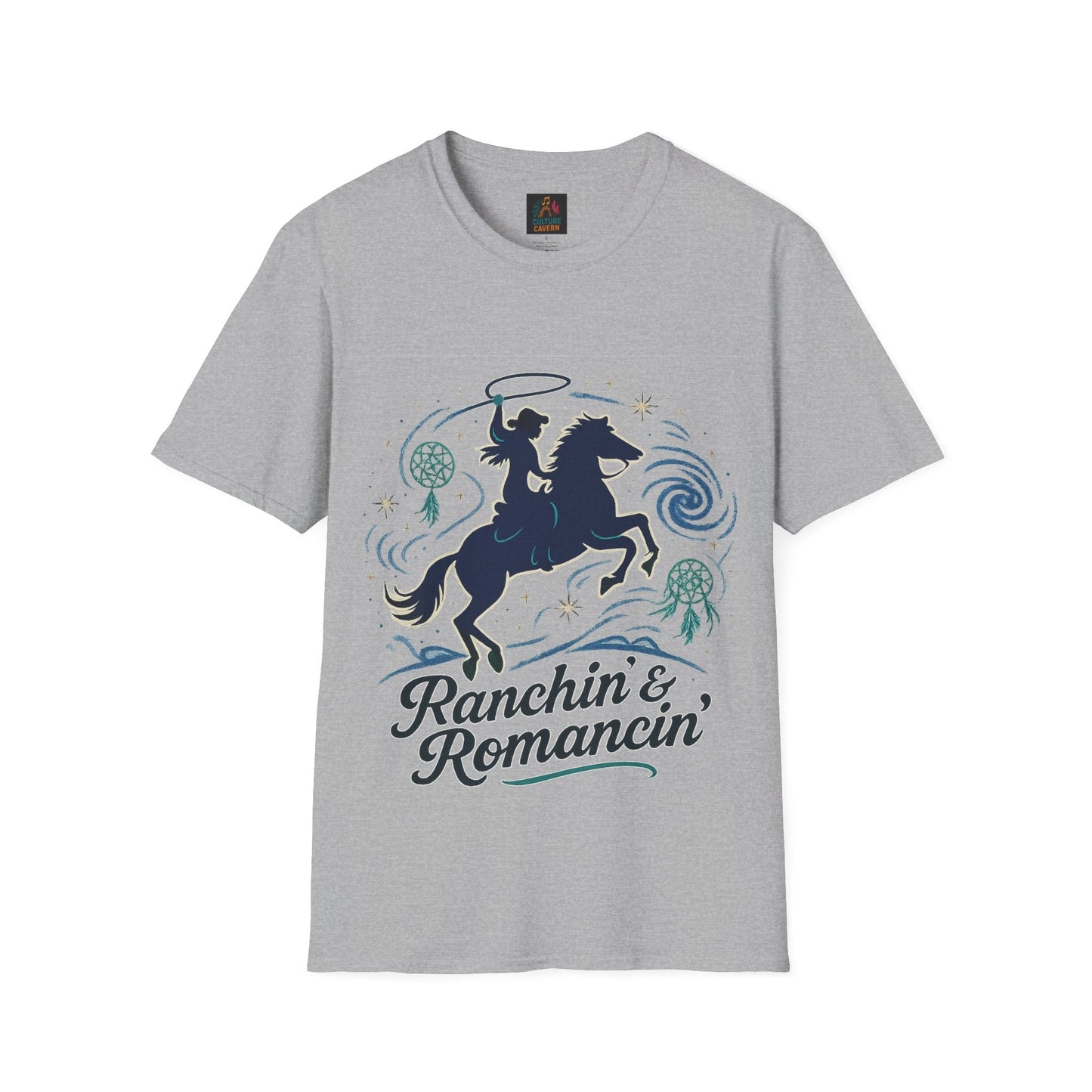Ranchin' & Romancin' Womens T-Shirt - Cowgirltops.com
