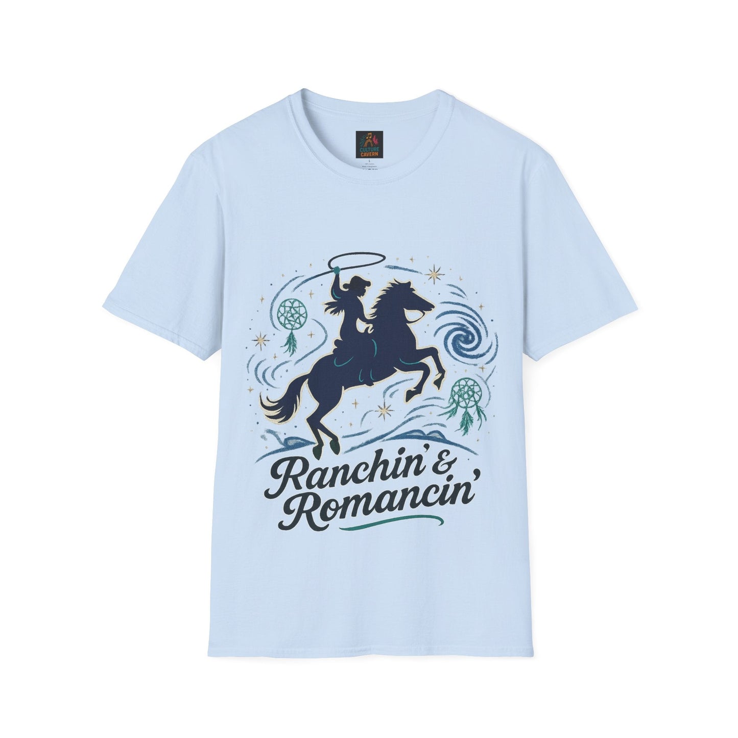 Ranchin' & Romancin' Womens T-Shirt - Cowgirltops.com
