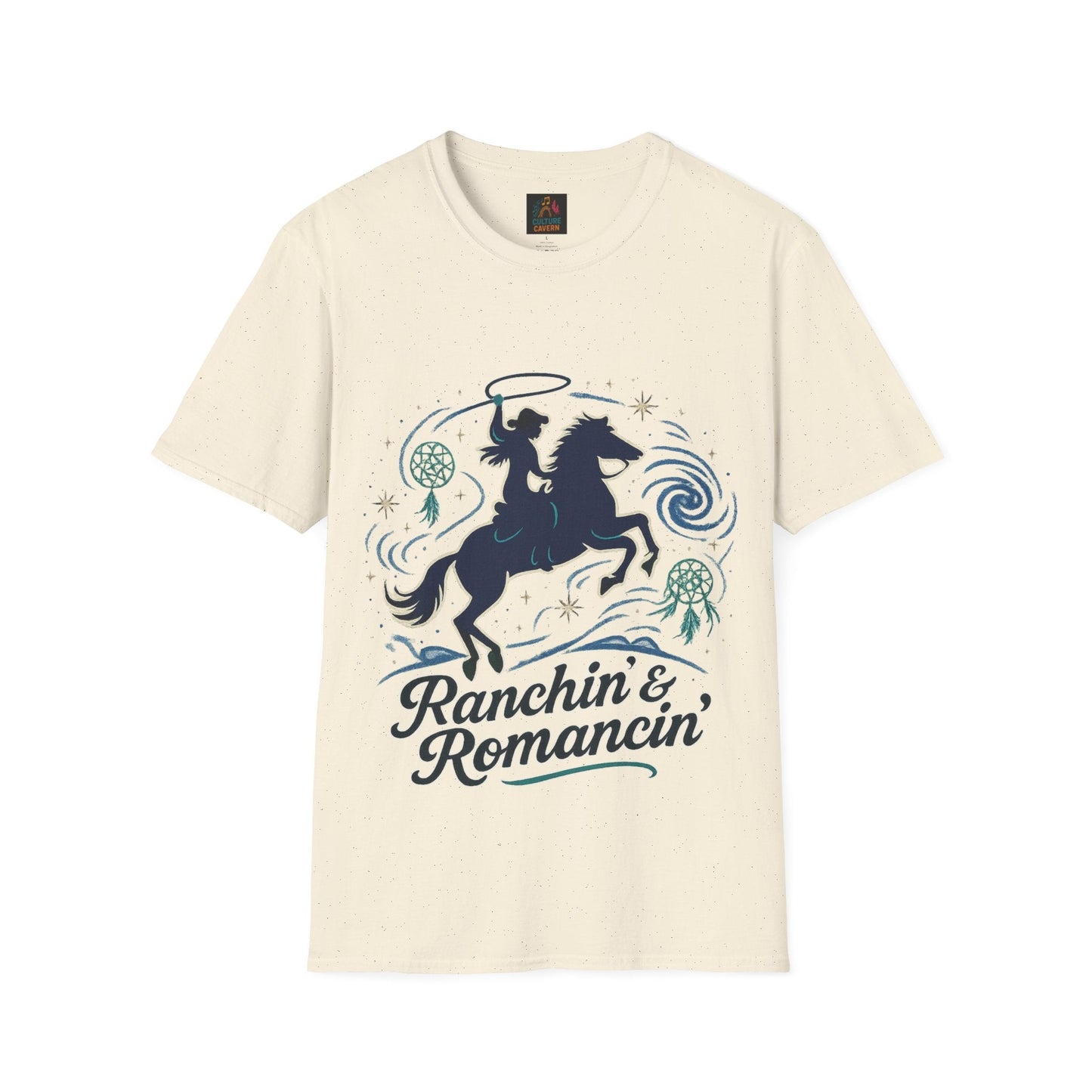 Ranchin' & Romancin' Womens T-Shirt - Cowgirltops.com