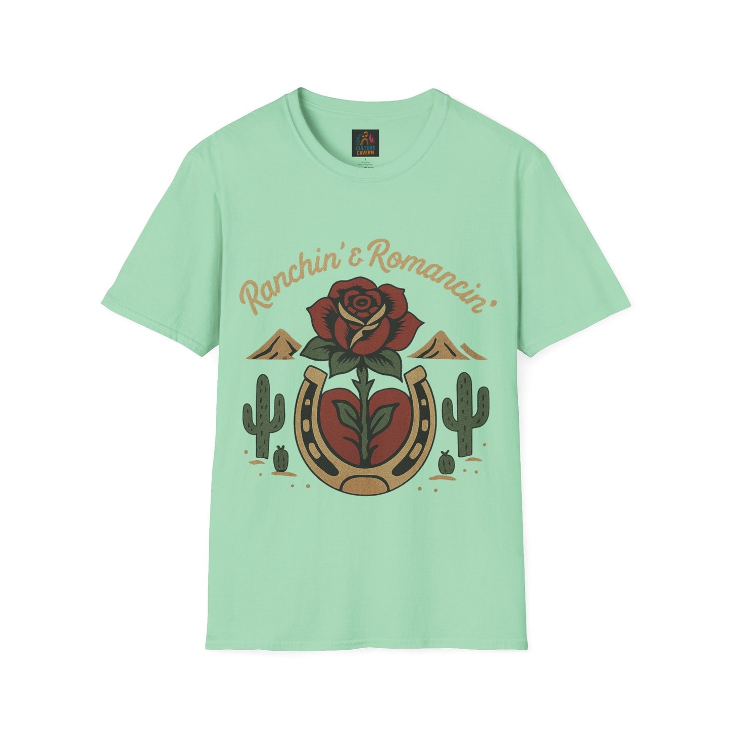 Ranchin' & Romancin' Womens T-Shirt - Cowgirltops.com