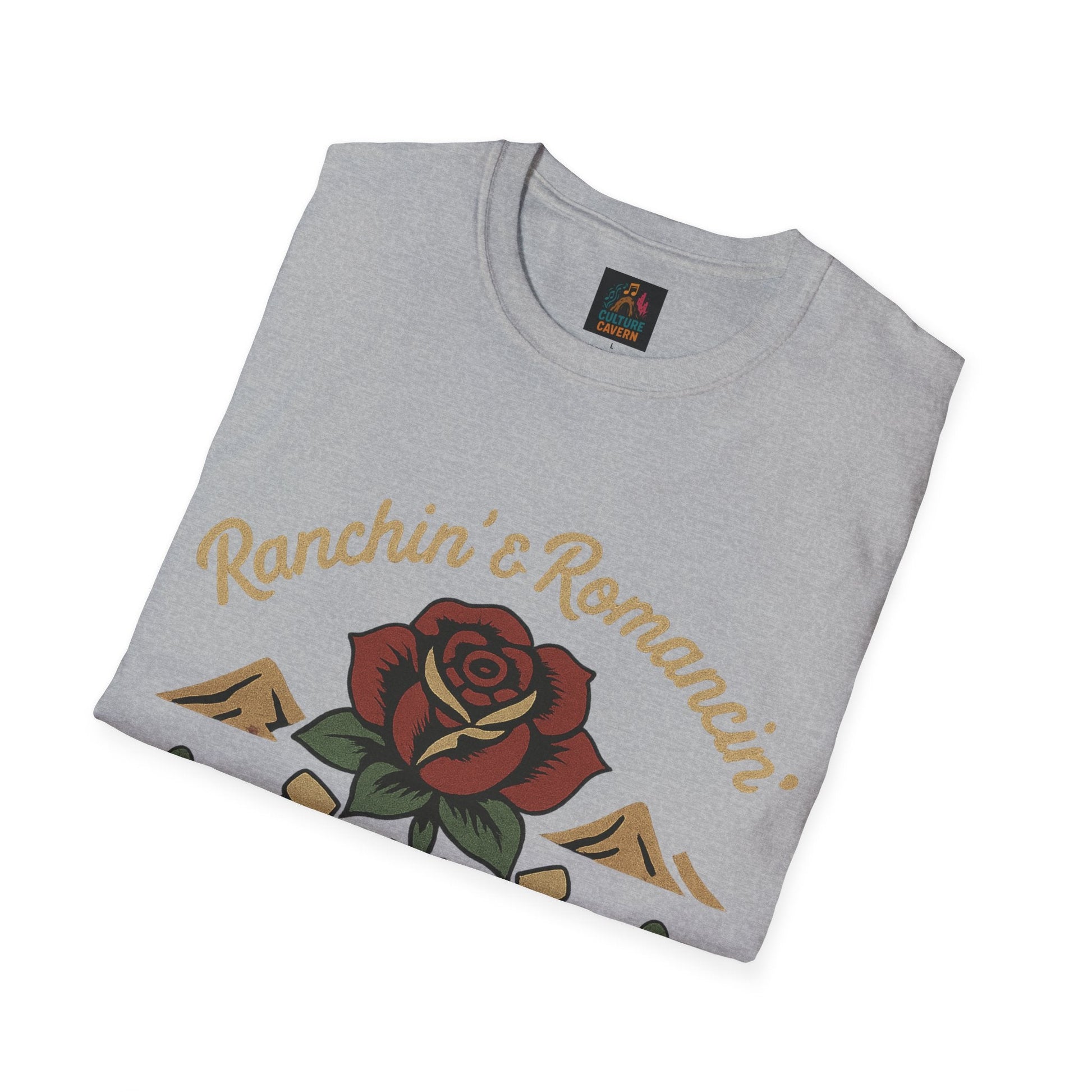 Ranchin' & Romancin' Womens T-Shirt - Cowgirltops.com