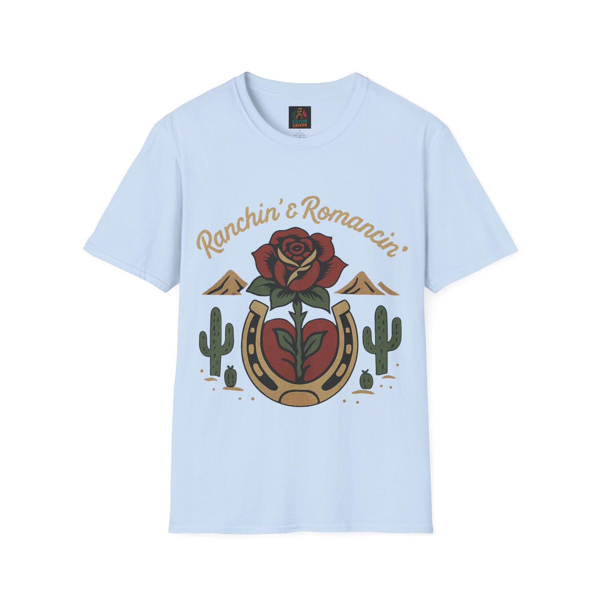 Ranchin' & Romancin' Womens T-Shirt - Cowgirltops.com