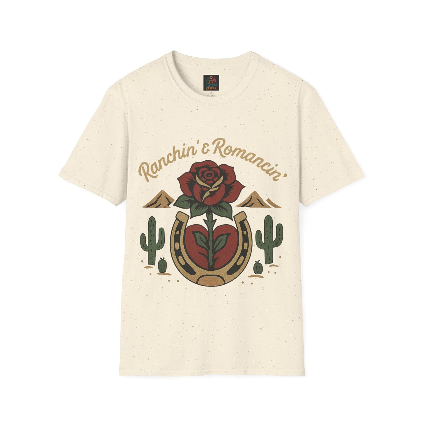 Ranchin' & Romancin' Womens T-Shirt - Cowgirltops.com
