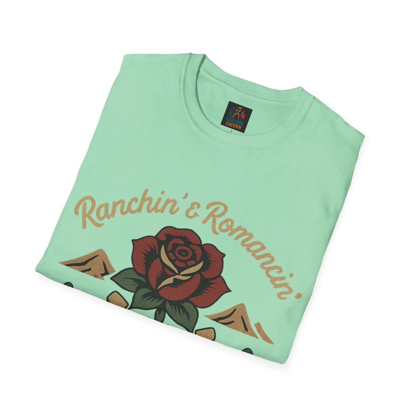 Ranchin' & Romancin' Womens T-Shirt - Cowgirltops.com