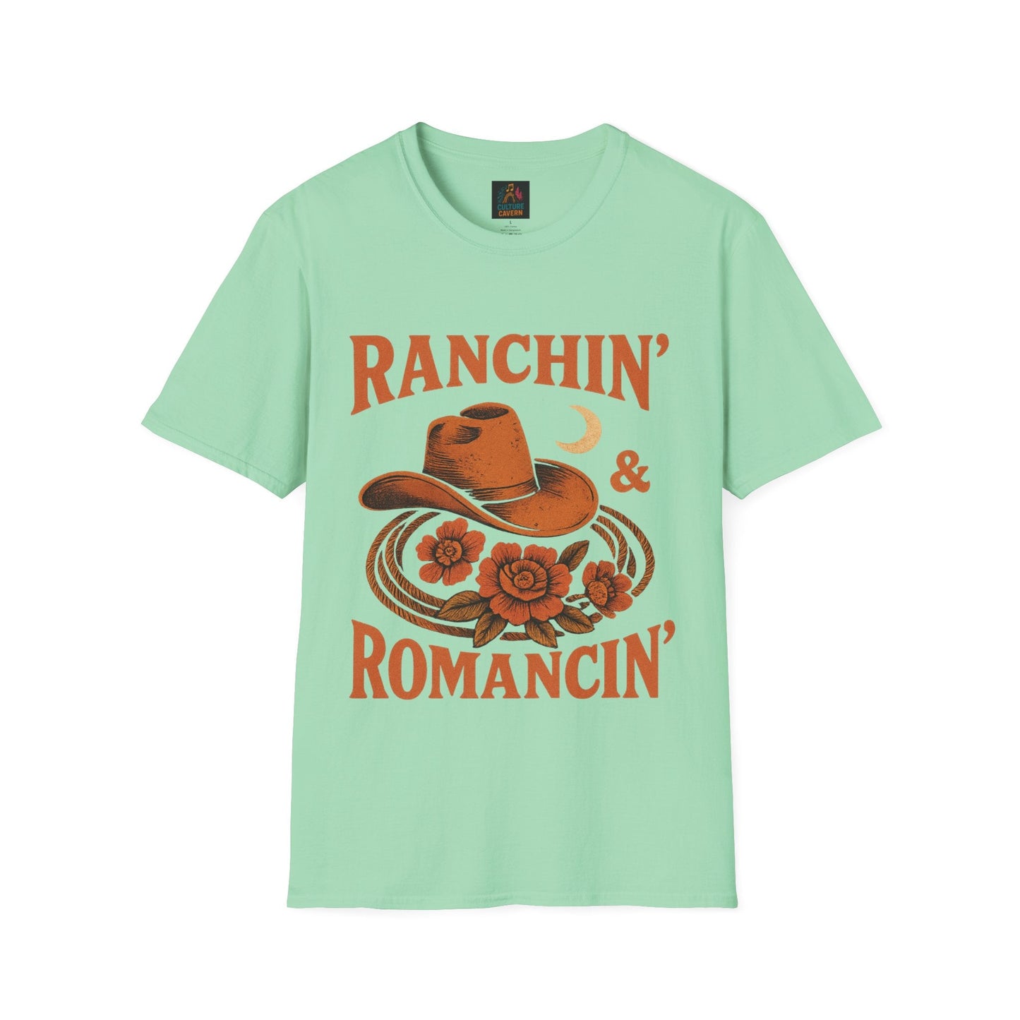 Ranchin’ & Romancin’ Womens Tee - Cowgirltops.com