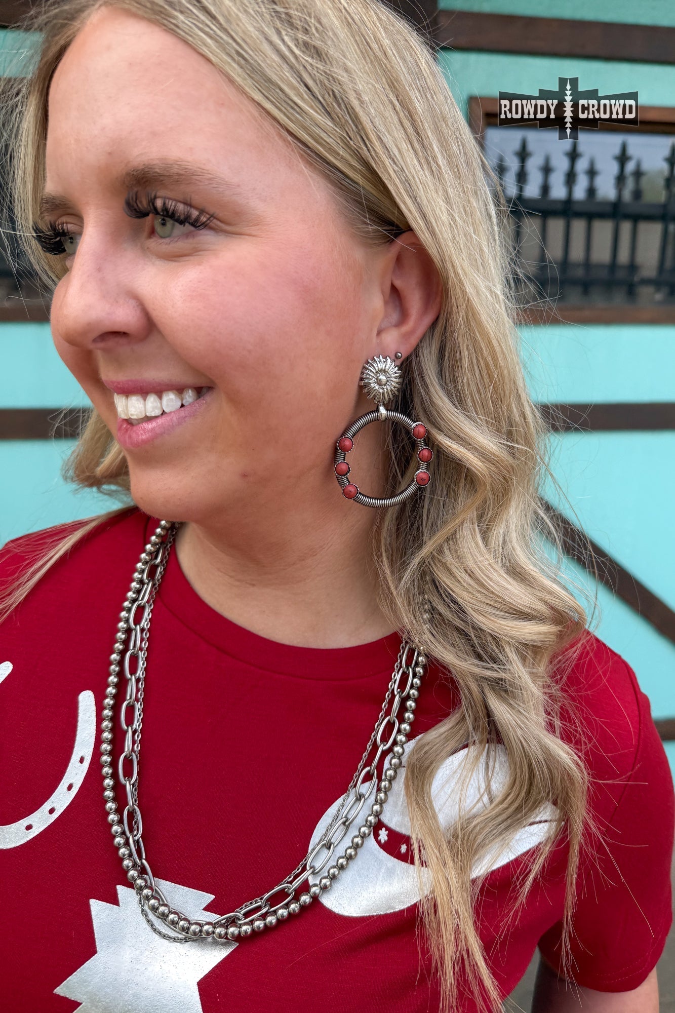 Red Hondo Earrings - Cowgirltops.com