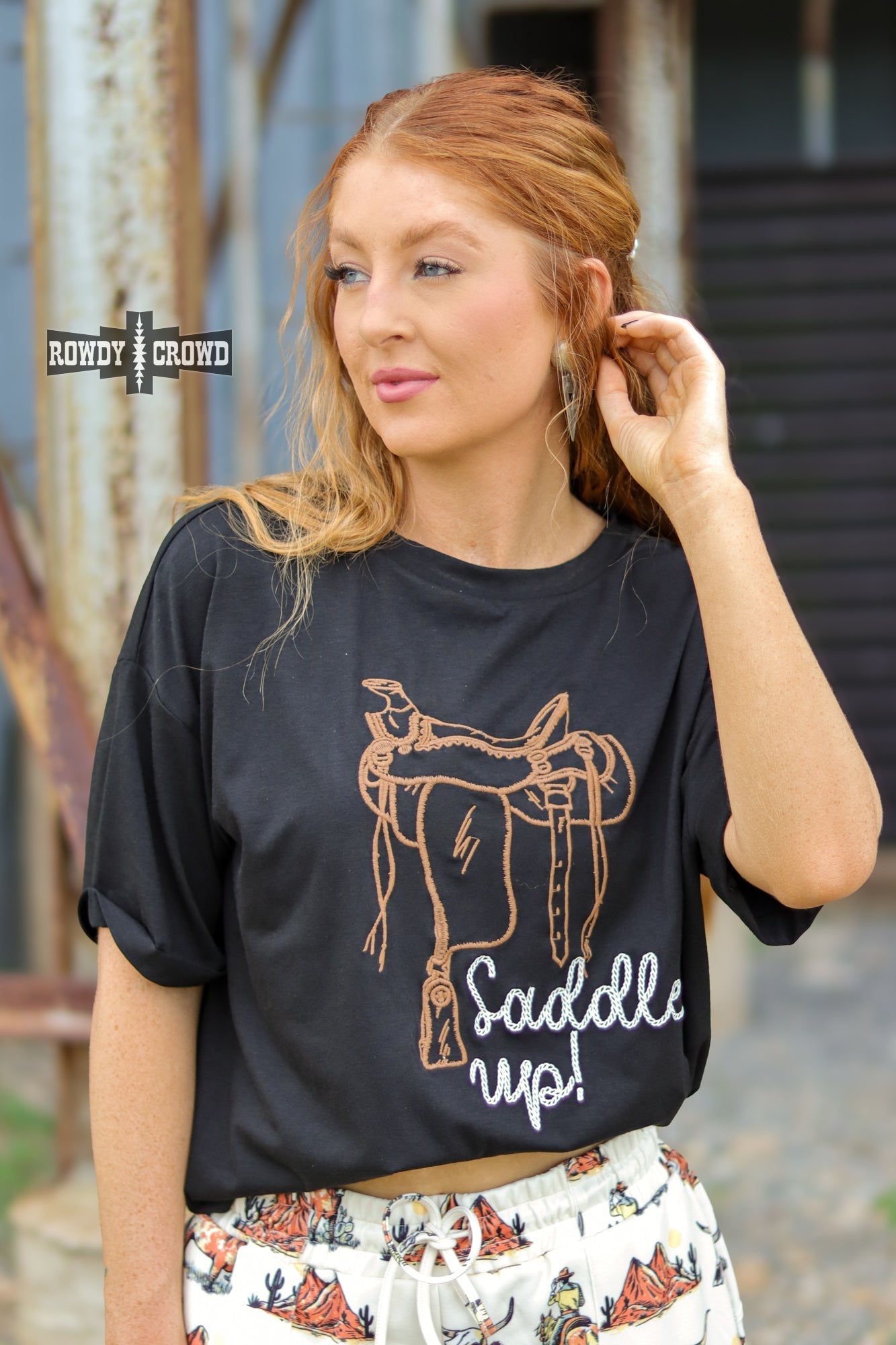 Saddle Up Tee - Cowgirltops.com