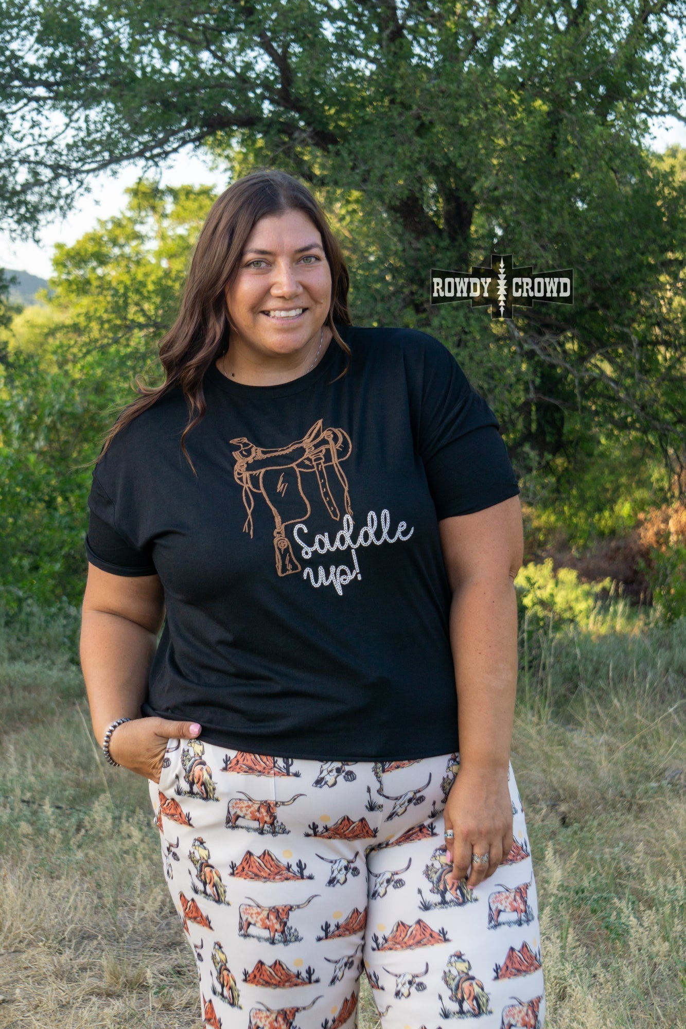 Saddle Up Tee - Cowgirltops.com