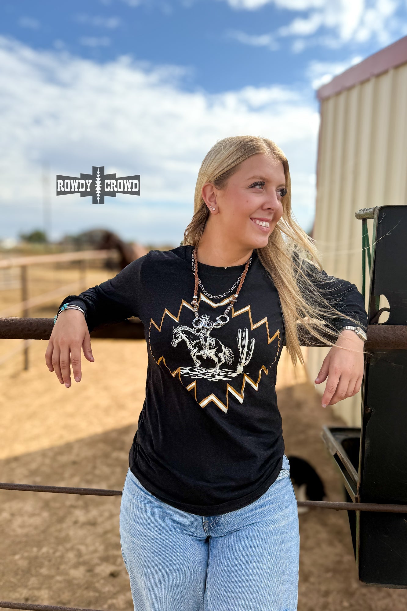 Saguaro Drifter Long Sleeve - Cowgirltops.com