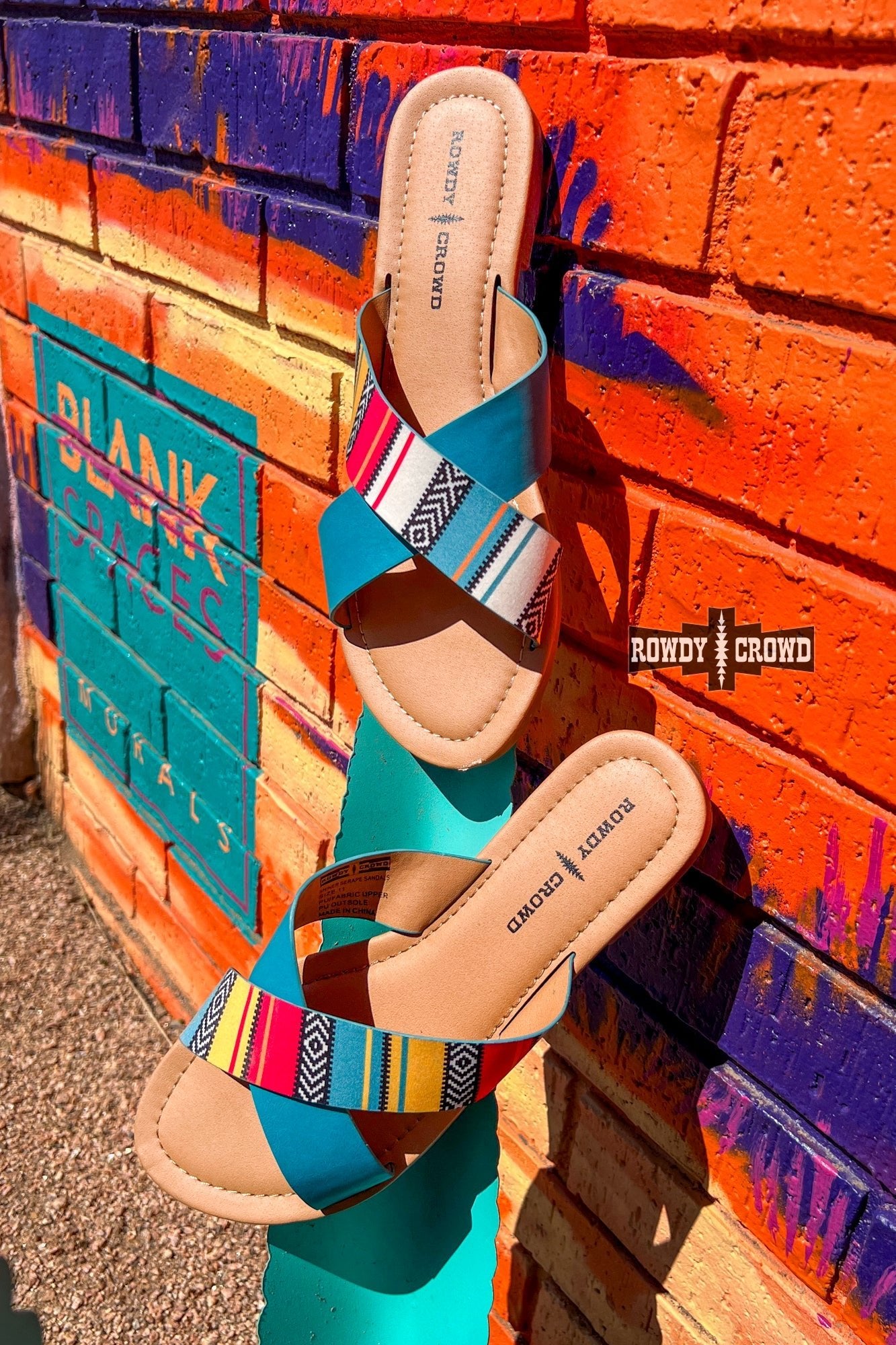 Shiner Serape Sandals - Cowgirltops.com