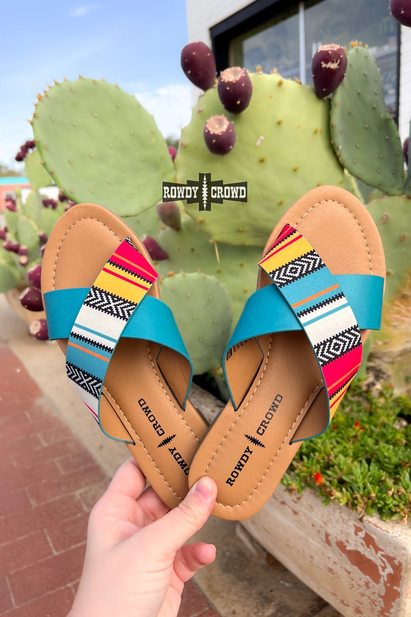 Shiner Serape Sandals - Cowgirltops.com
