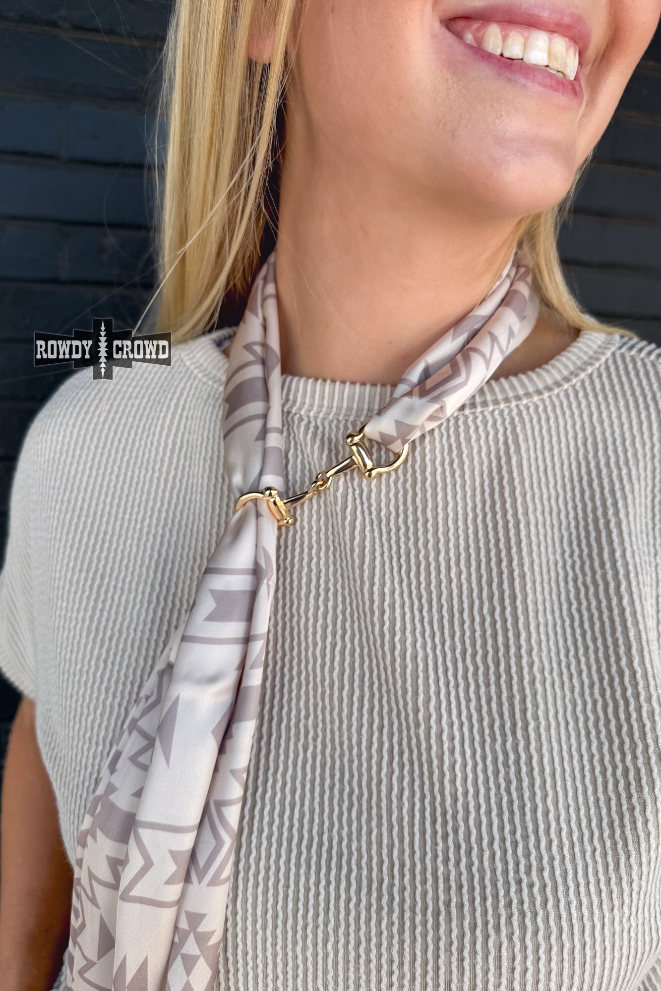 Snazzy Snaffle Scarf Slide - Cowgirltops.com