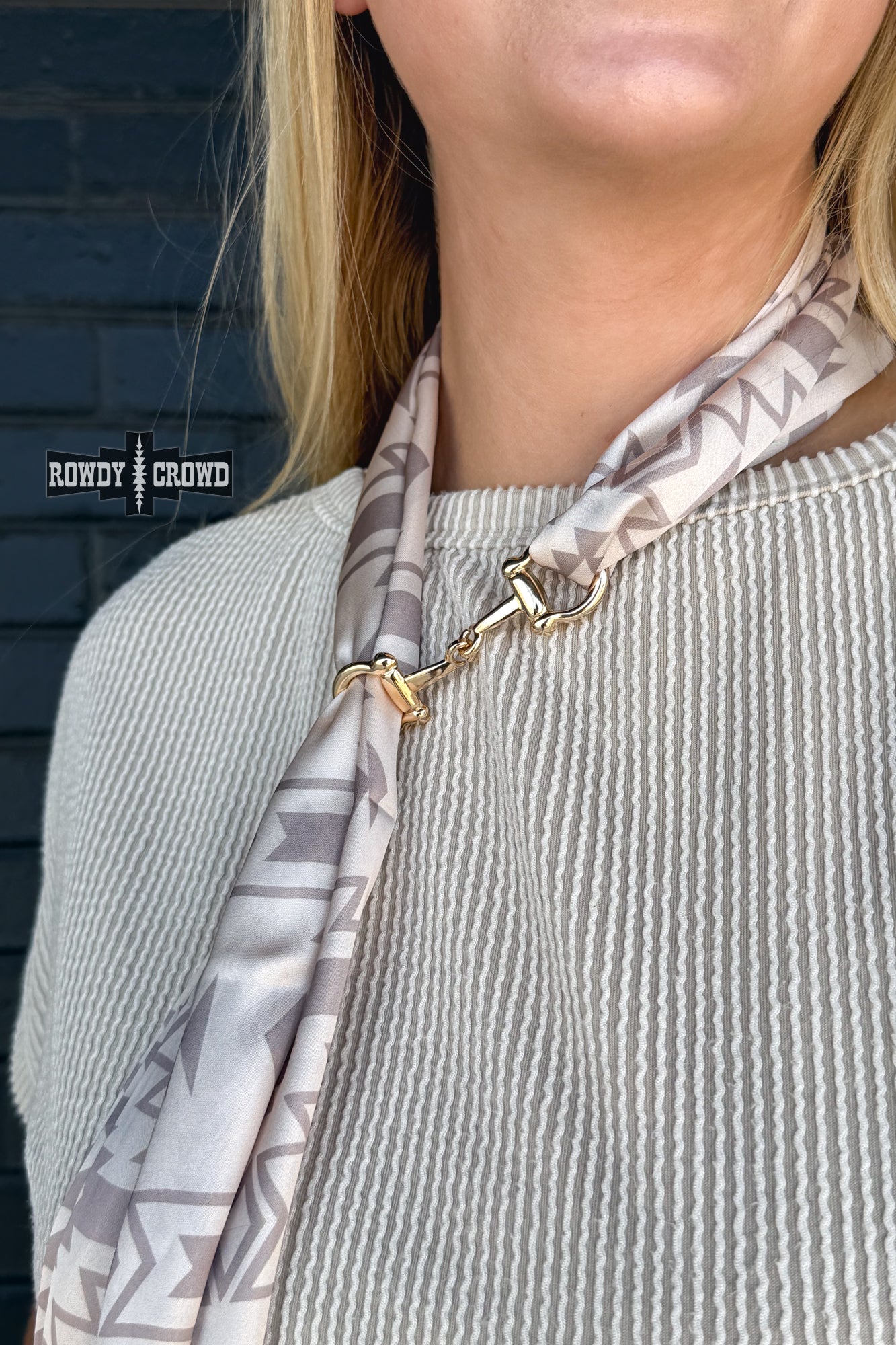 Snazzy Snaffle Scarf Slide - Cowgirltops.com