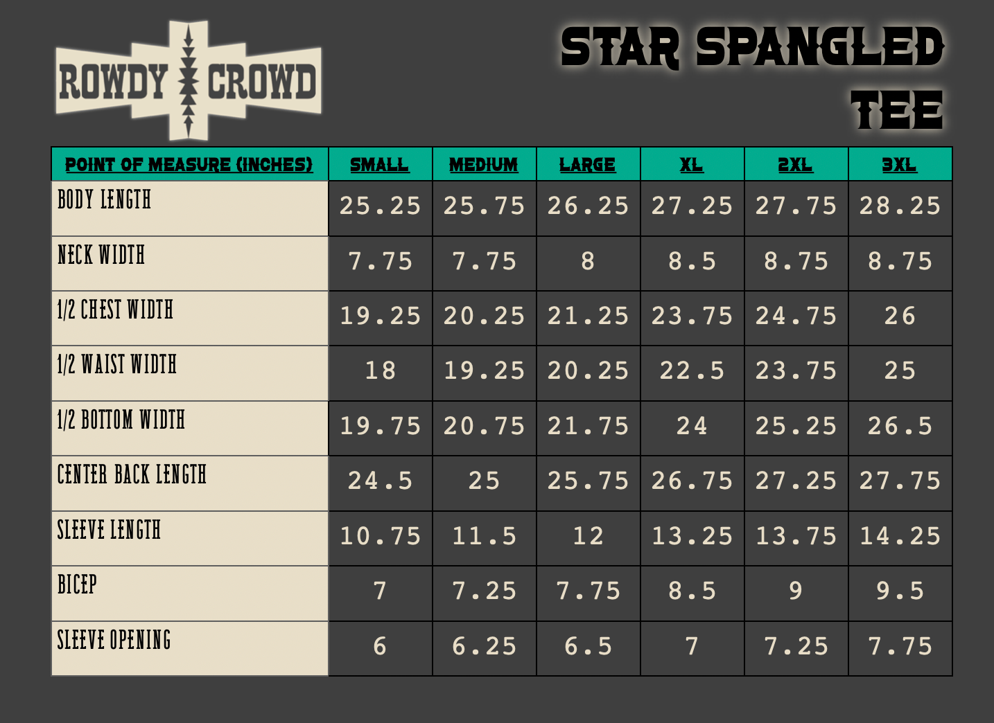 Star Spangled Tee - Cowgirltops.com