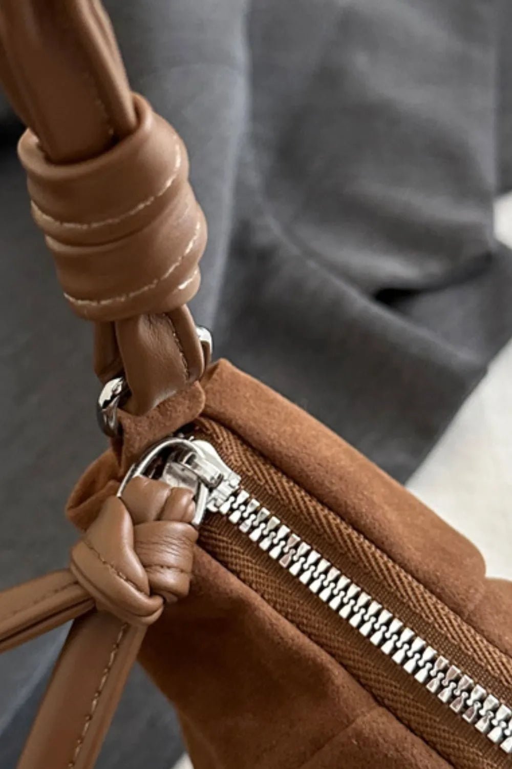 Suede Croissant Shape Shoulder Bag - Cowgirltops.com