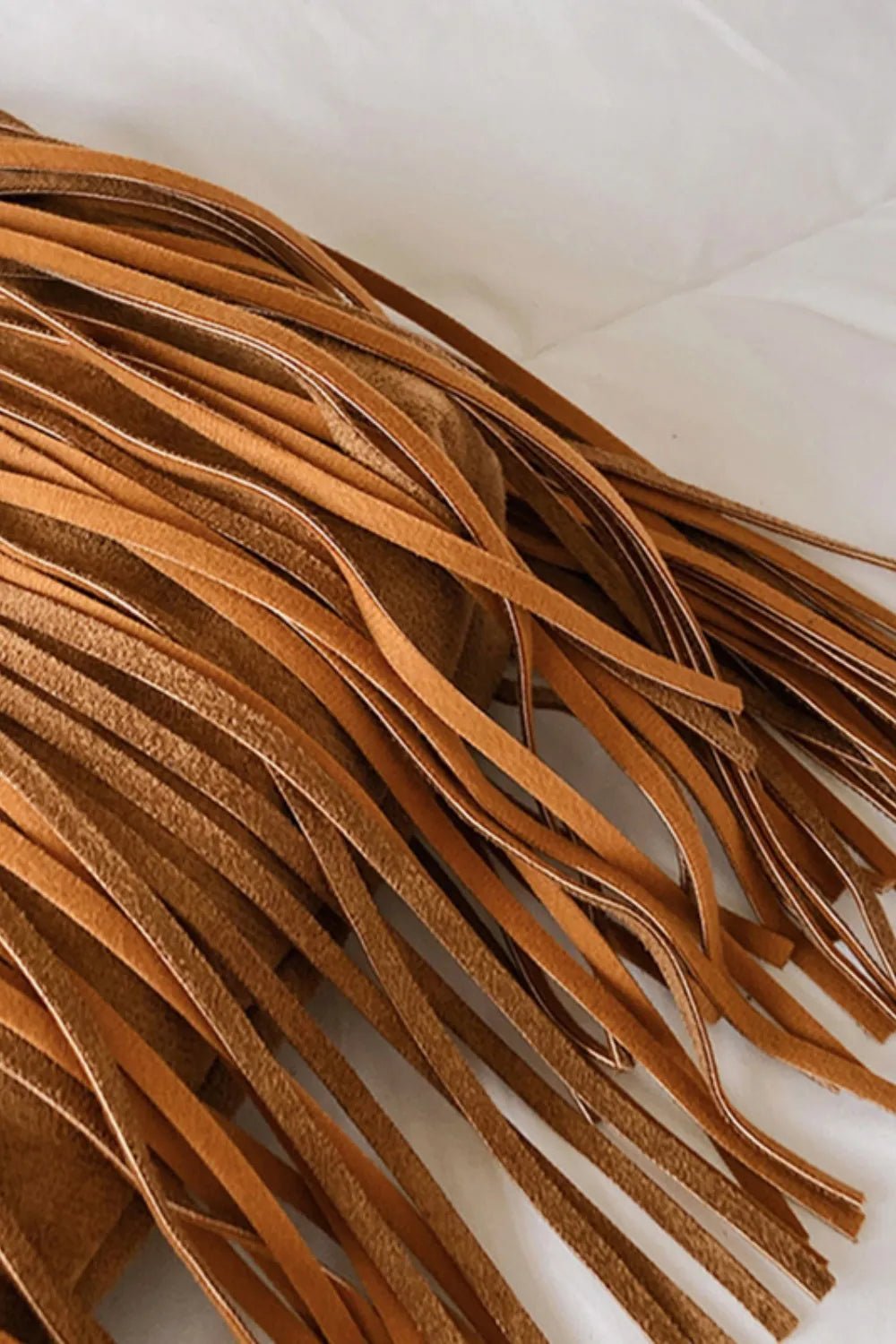 Suede Fringe Adjustable Strap Shoulder Bag - Cowgirltops.com