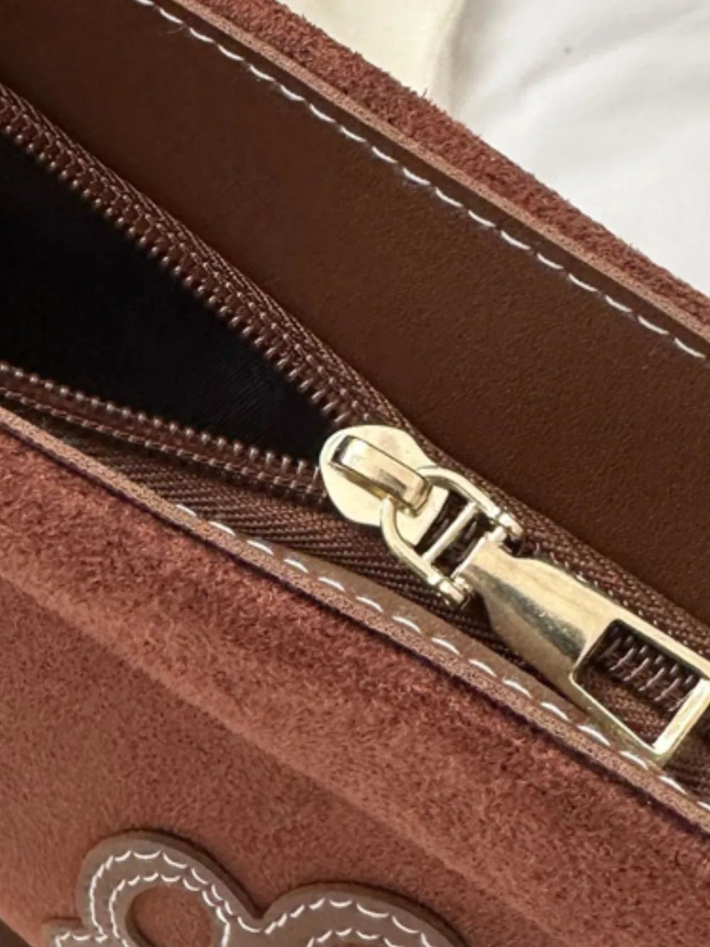 Suede Patch Adjustable Strap Tote Bag - Cowgirltops.com