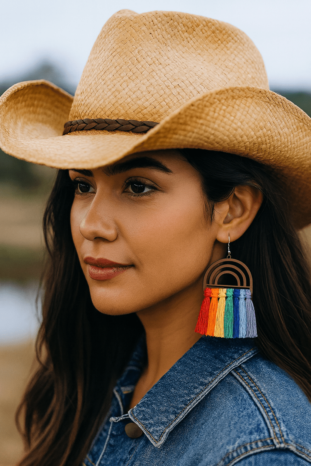 Tassel Detail Drop Earrings - Cowgirltops.com