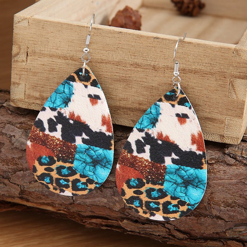 Teardrop Alloy Earrings - Cowgirltops.com
