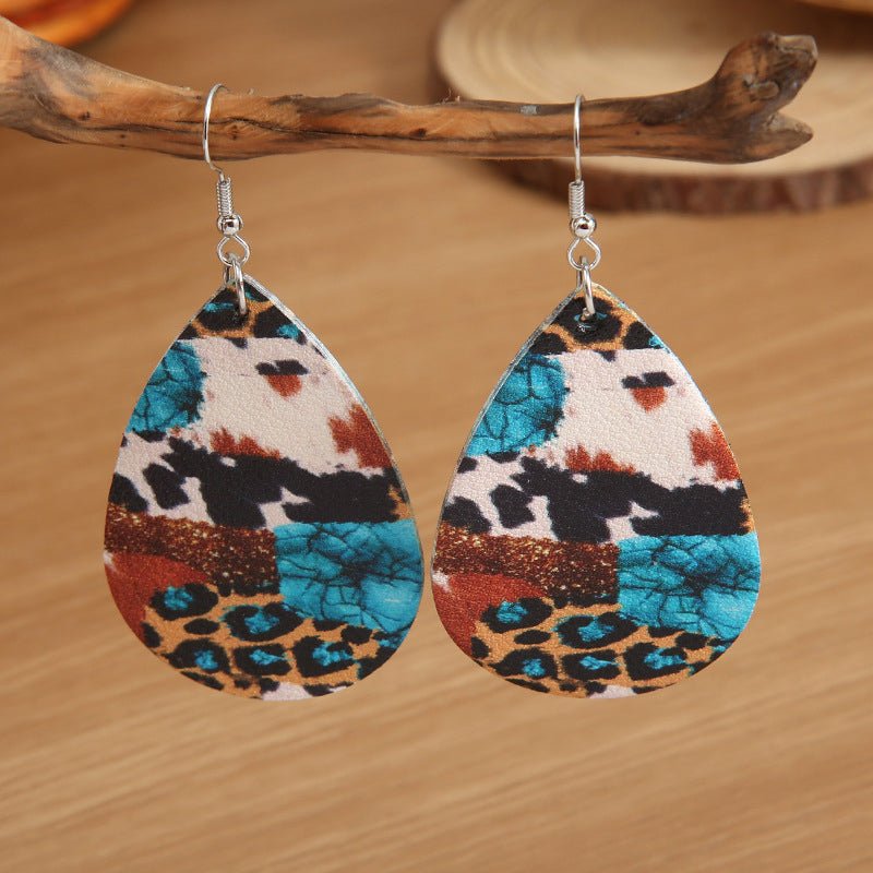 Teardrop Alloy Earrings - Cowgirltops.com