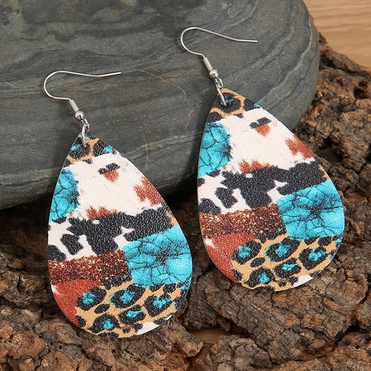 Teardrop Alloy Earrings - Cowgirltops.com