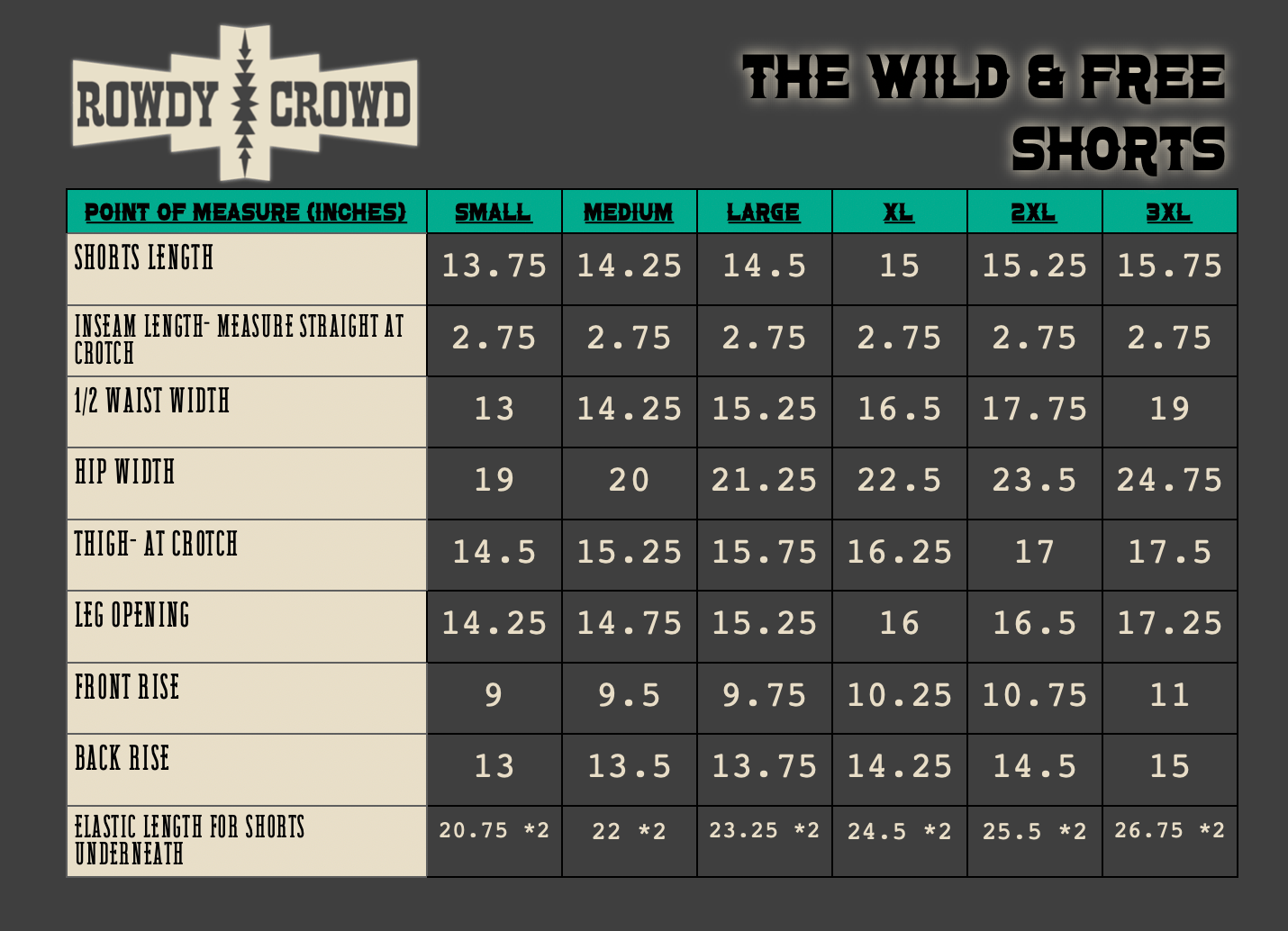 The Wild & Free Shorts - Cowgirltops.com